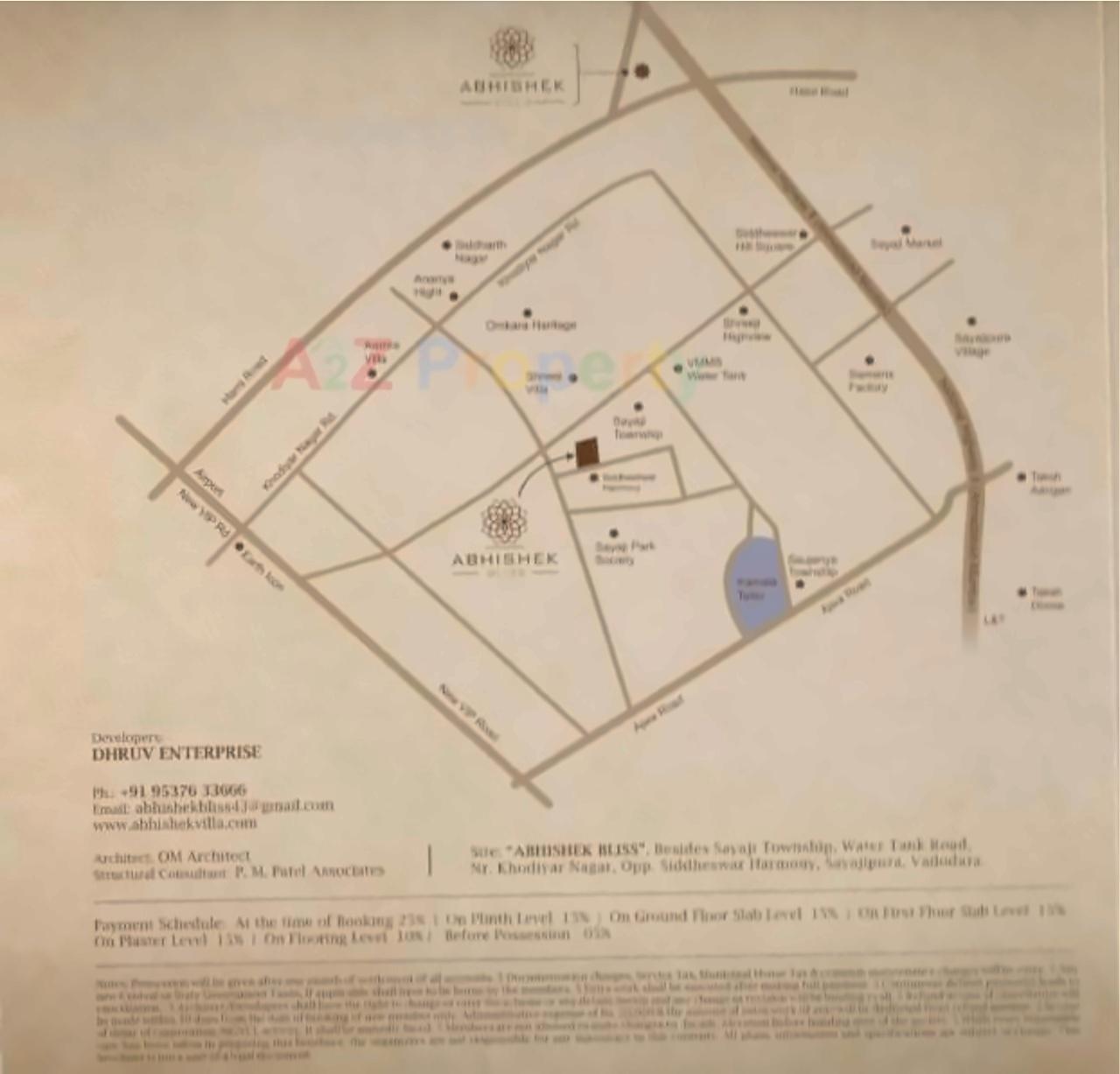  of real estate project Abhishek Bliss located at Sayajipura, Vadodara, Gujarat