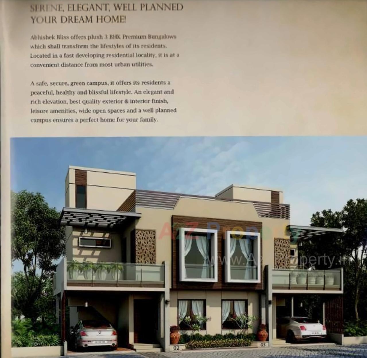 3D Elevation of real estate project Abhishek Bliss located at Sayajipura, Vadodara, Gujarat