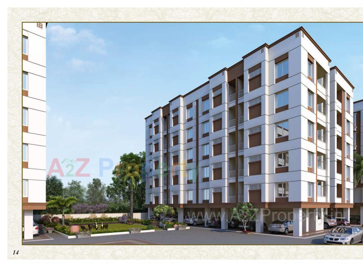 3D Elevation of real estate project Abvaa Avenue located at Tandalja, Vadodara, Gujarat