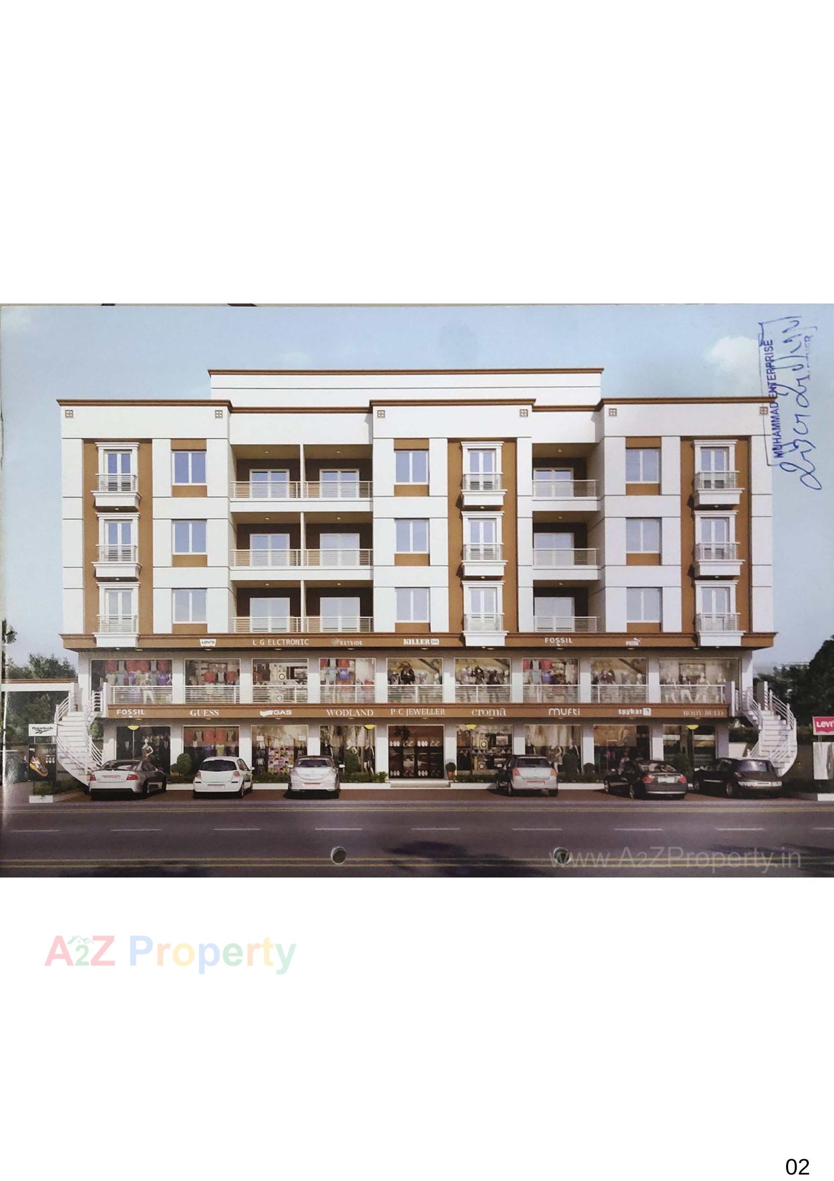 3D Elevation of real estate project Abvaa Avenue located at Tandalja, Vadodara, Gujarat