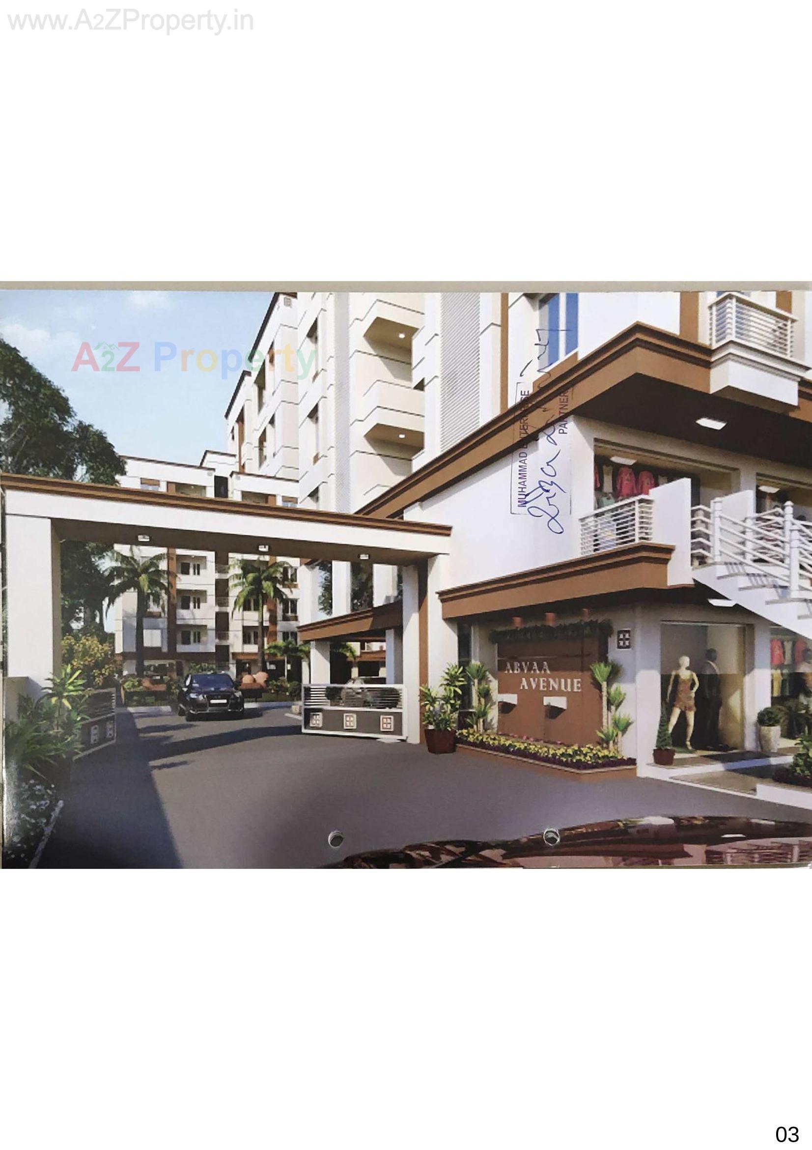 3D Elevation of real estate project Abvaa Avenue located at Tandalja, Vadodara, Gujarat