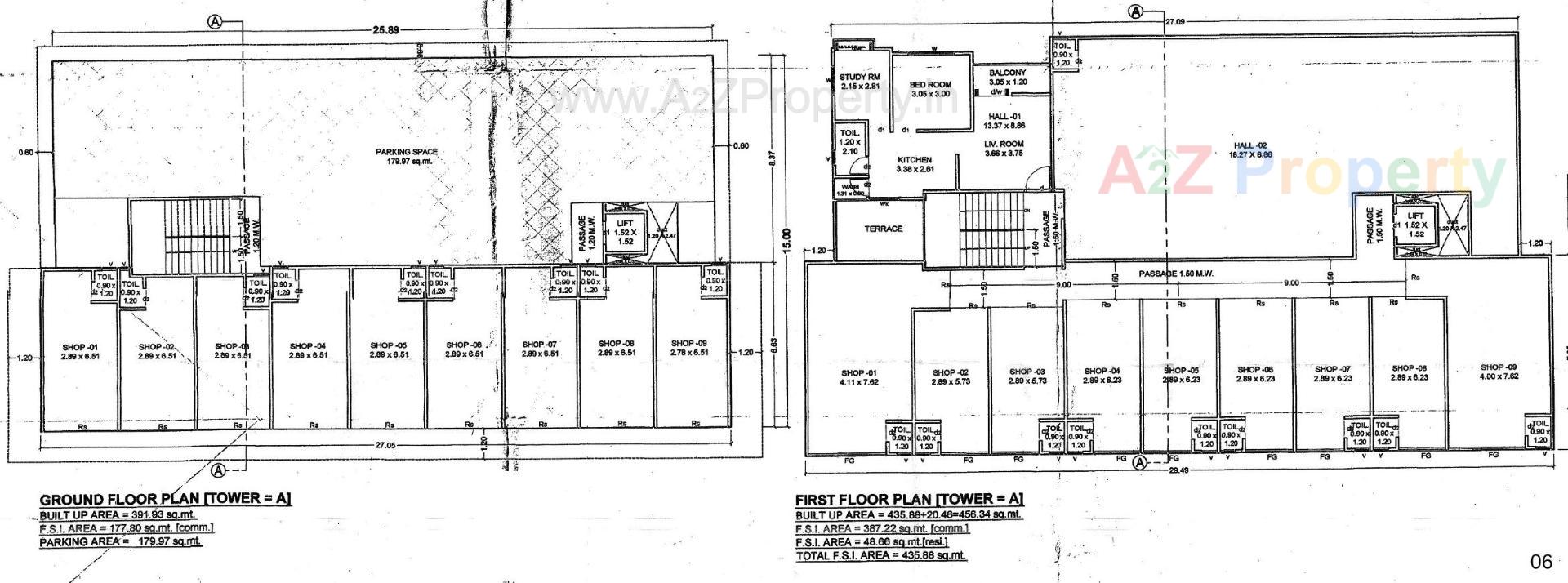 Layout of real estate project Abvaa Avenue located at Tandalja, Vadodara, Gujarat