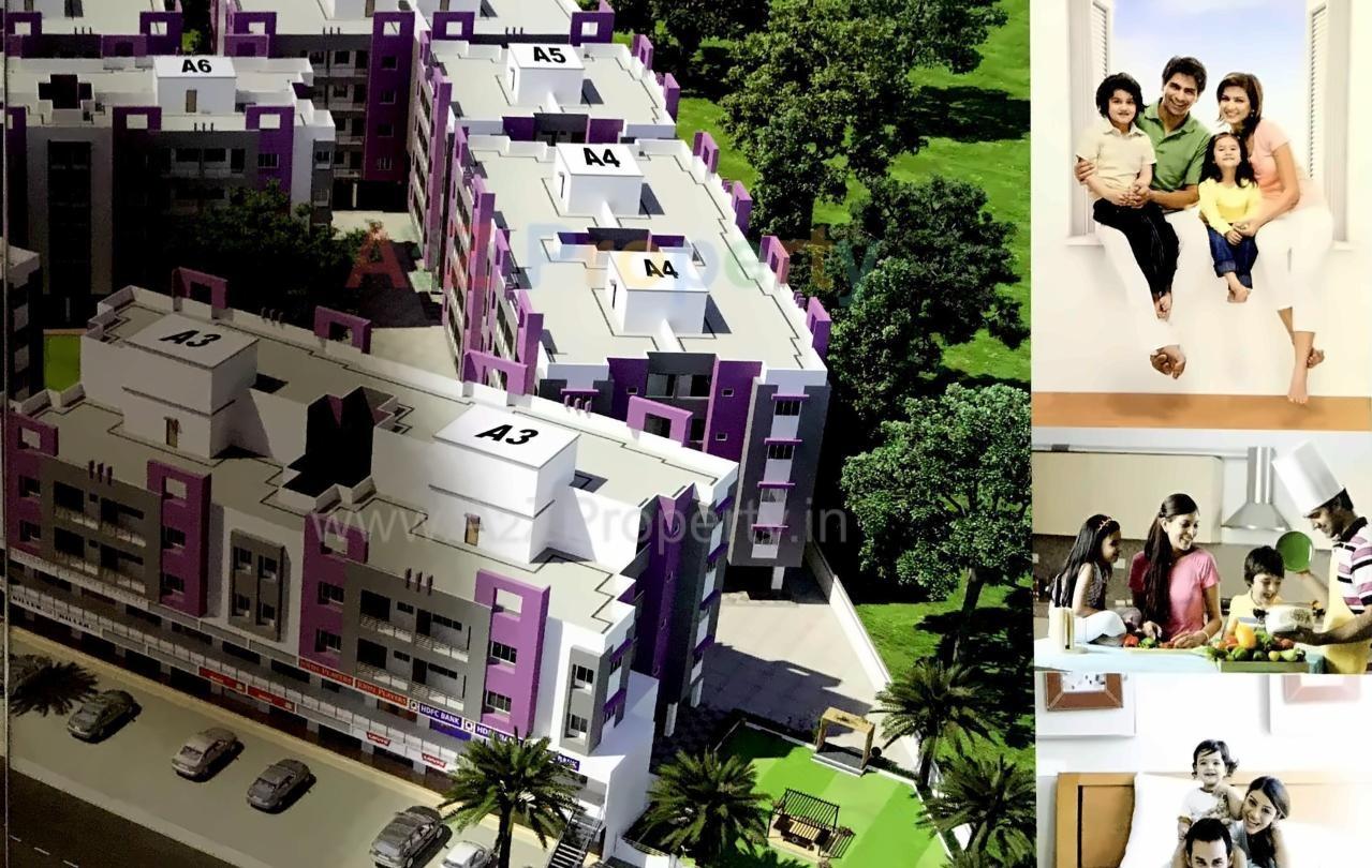 3D Elevation of real estate project Adarsh Residency located at Karjan, Vadodara, Gujarat