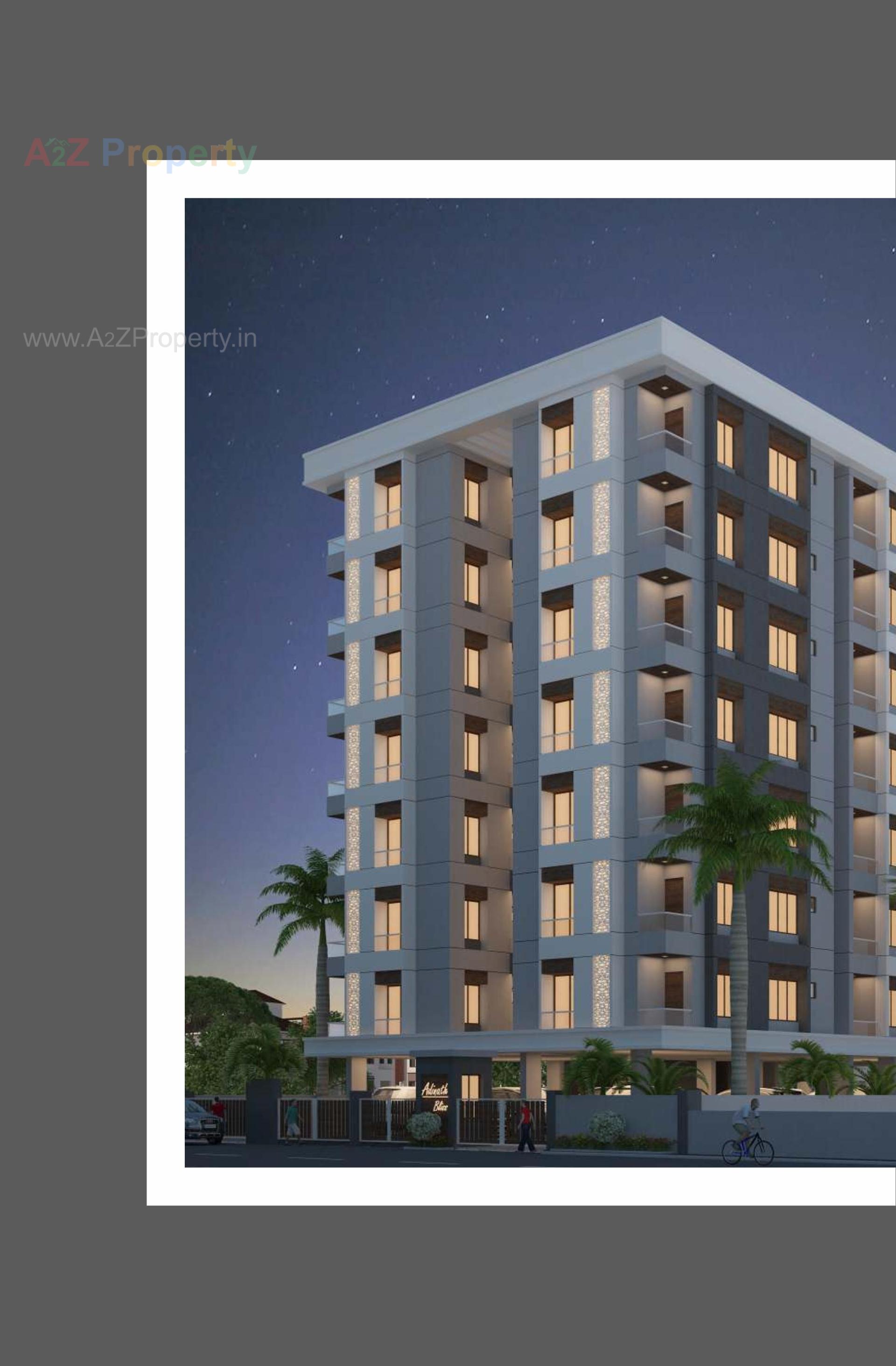 3D Elevation of real estate project Adinath Bliss located at Manjalpur, Vadodara, Gujarat