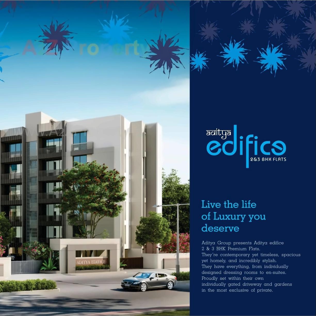 3D Elevation of real estate project Aditya Edifice located at Chhani, Vadodara, Gujarat