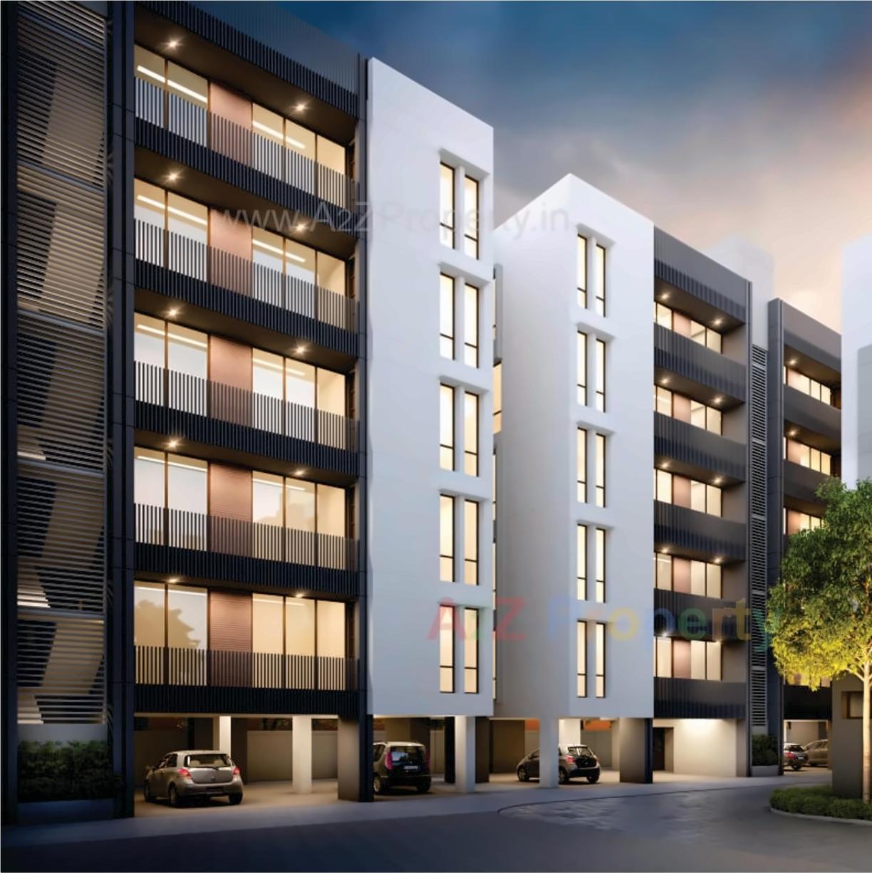 3D Elevation of real estate project Aditya Edifice located at Chhani, Vadodara, Gujarat