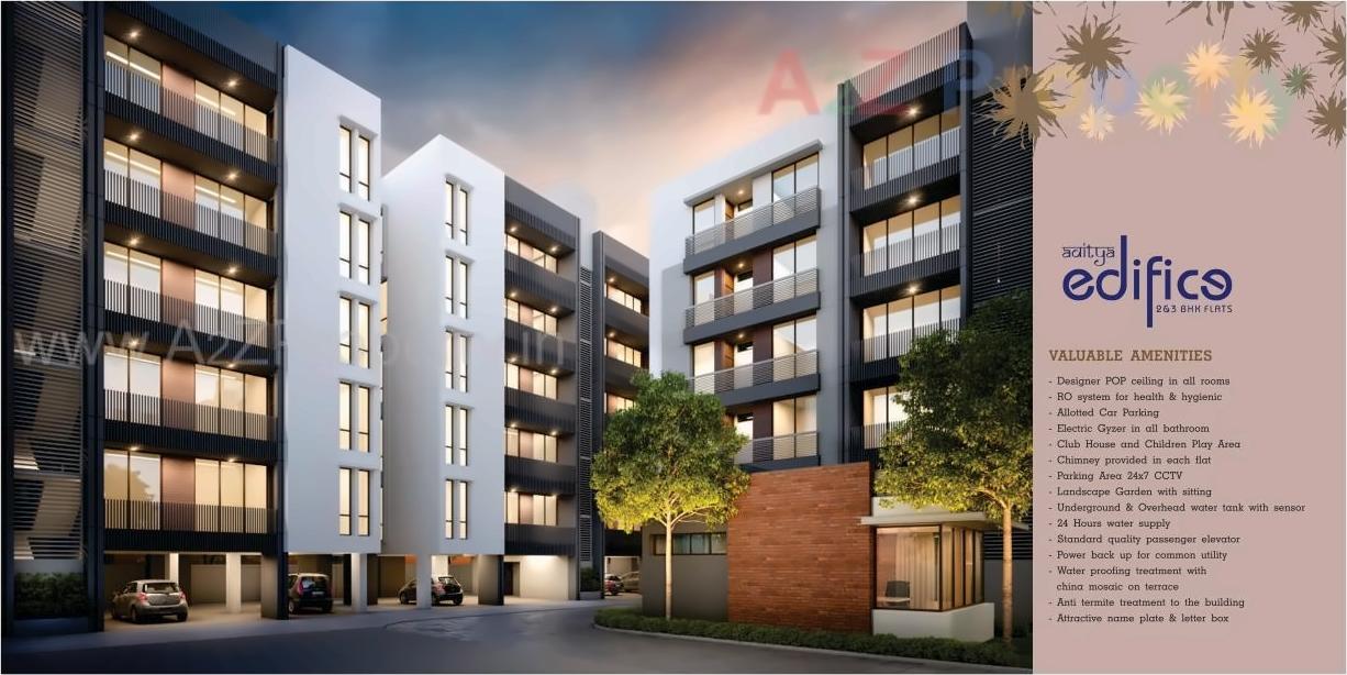 3D Elevation of real estate project Aditya Edifice located at Chhani, Vadodara, Gujarat