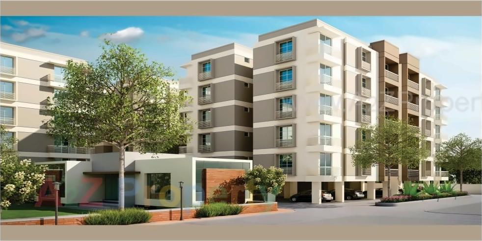 3D Elevation of real estate project Aditya Elanza located at Bhayli, Vadodara, Gujarat