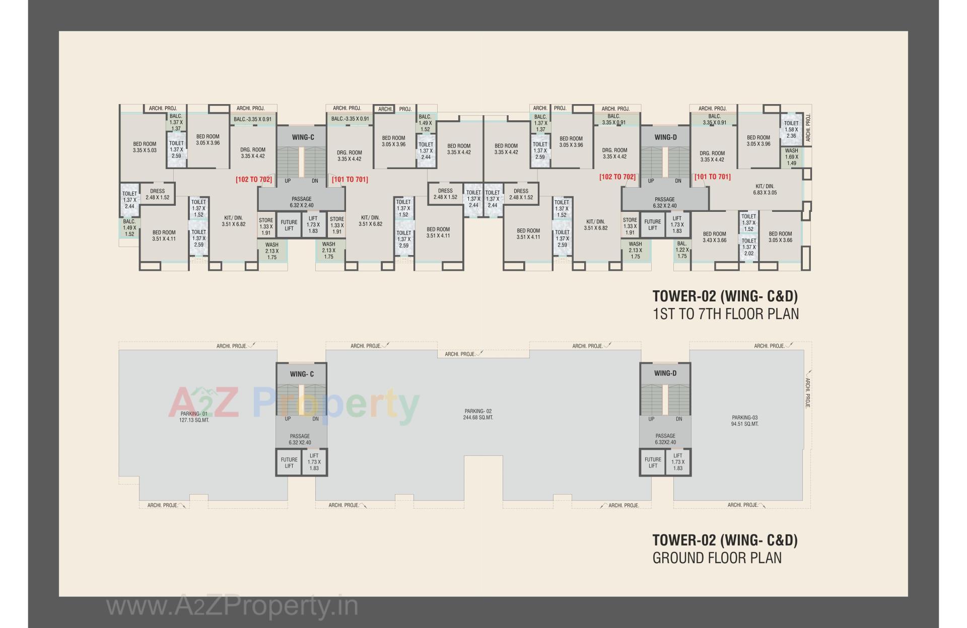 Layout of real estate project Aditya Landmark located at Bhayli, Vadodara, Gujarat