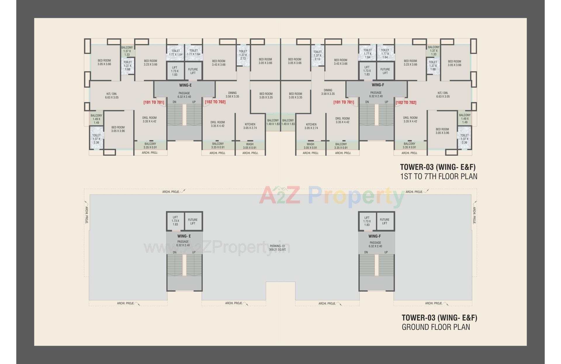Layout of real estate project Aditya Landmark located at Bhayli, Vadodara, Gujarat