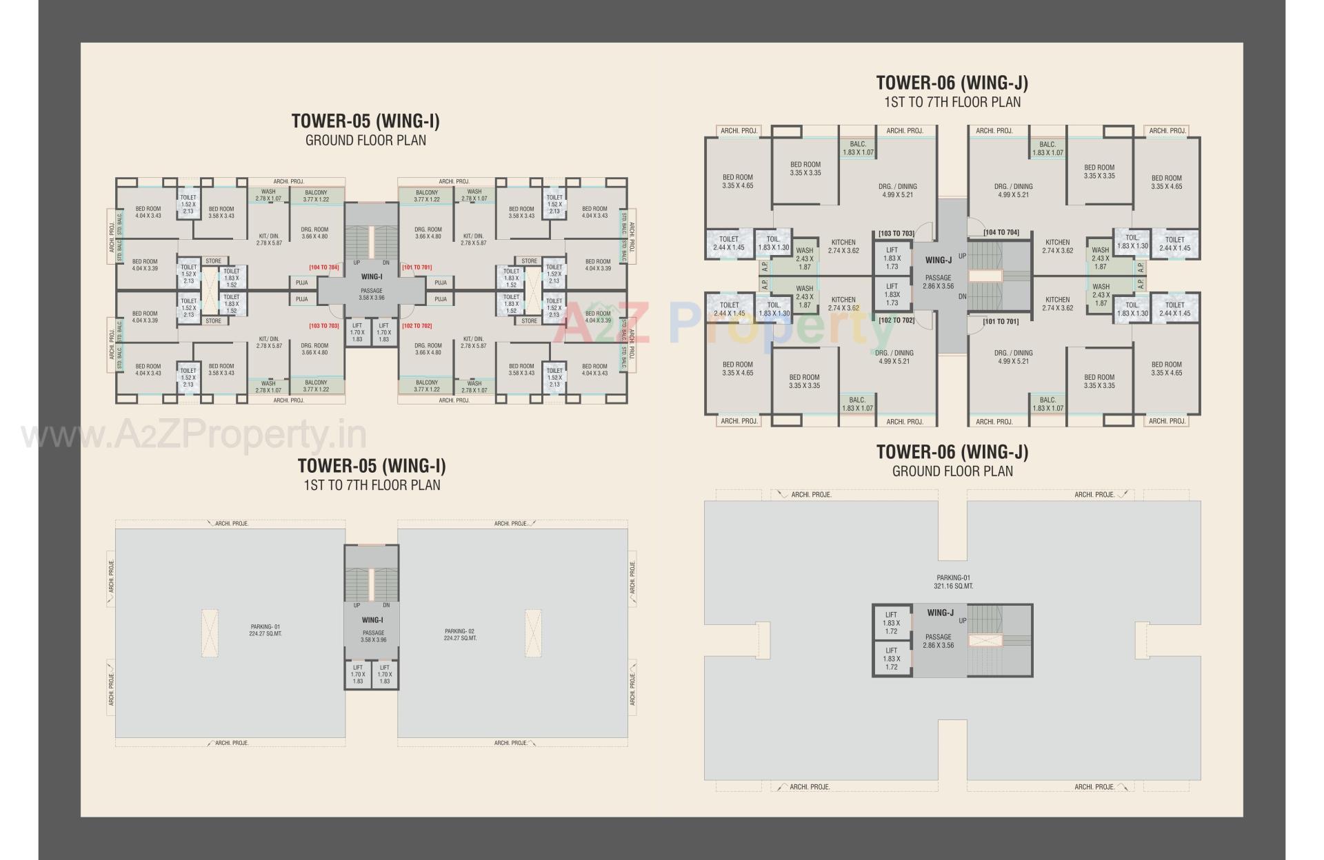 Layout of real estate project Aditya Landmark located at Bhayli, Vadodara, Gujarat