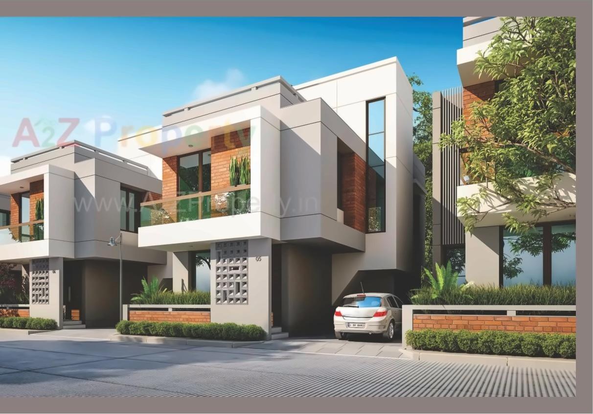 3D Elevation of real estate project Aditya Marvel located at Bhayli, Vadodara, Gujarat