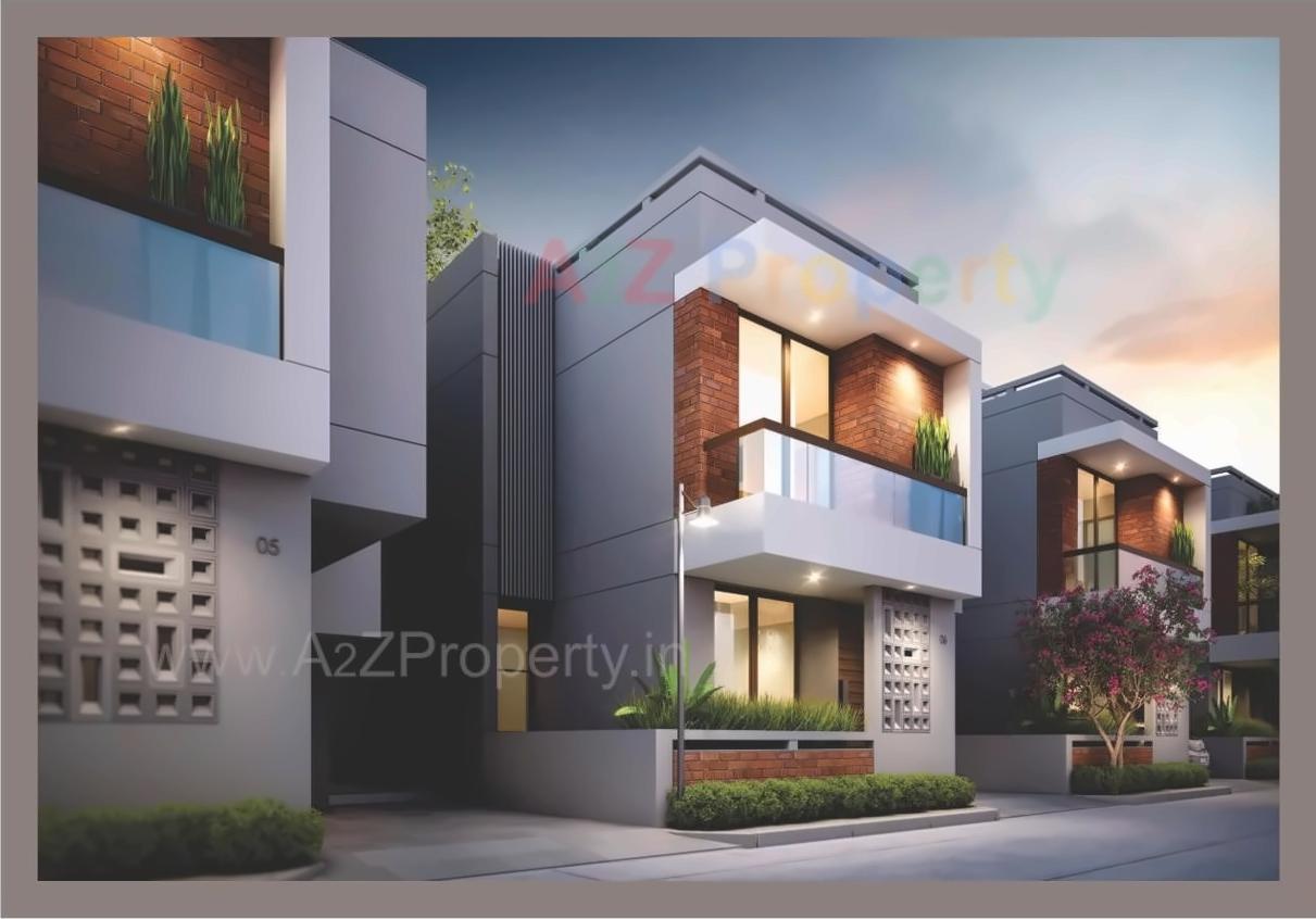 3D Elevation of real estate project Aditya Marvel located at Bhayli, Vadodara, Gujarat