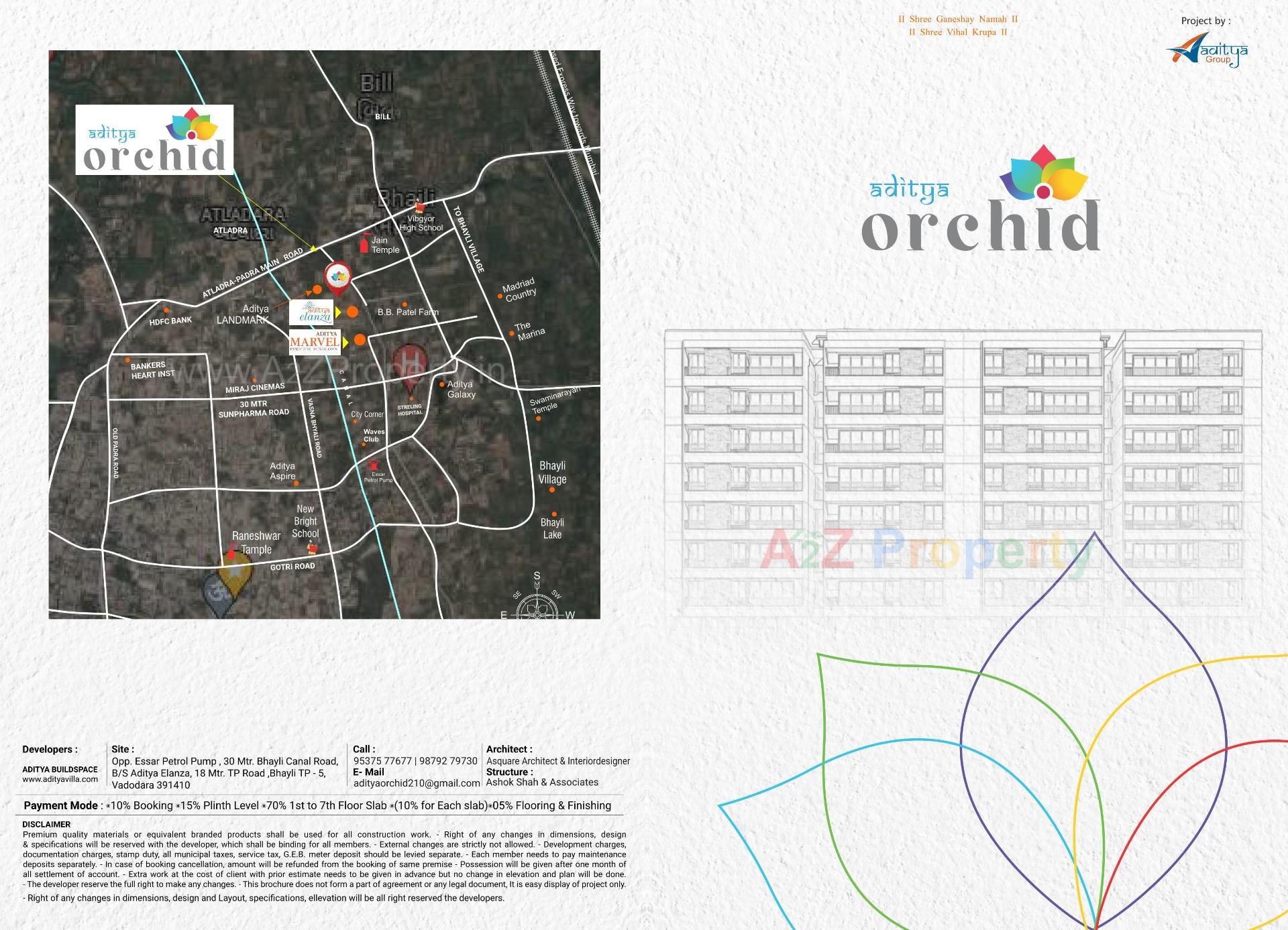  of real estate project Aditya Orchid located at Bhayali, Vadodara, Gujarat