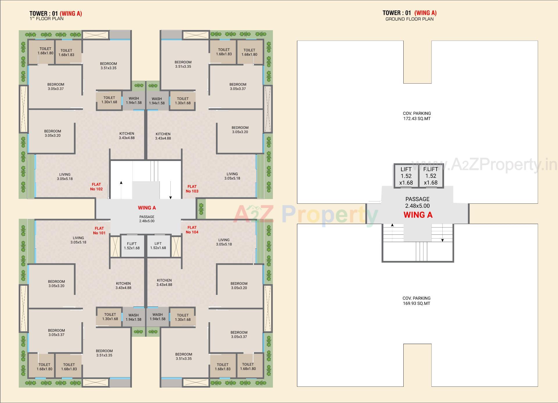 Layout of real estate project Aditya Orchid located at Bhayali, Vadodara, Gujarat