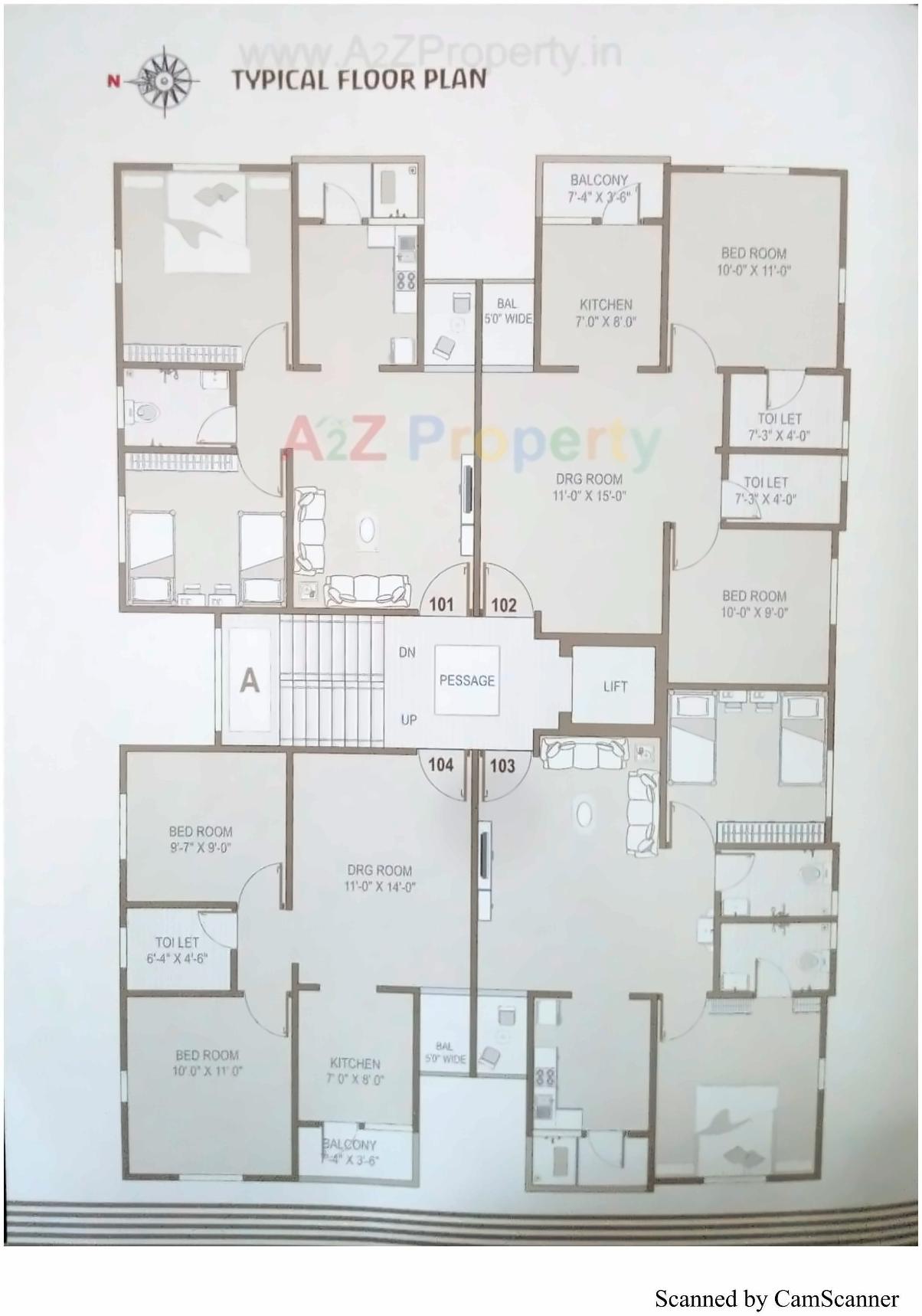 Layout of real estate project Aditya Residency located at Vadsar, Vadodara, Gujarat