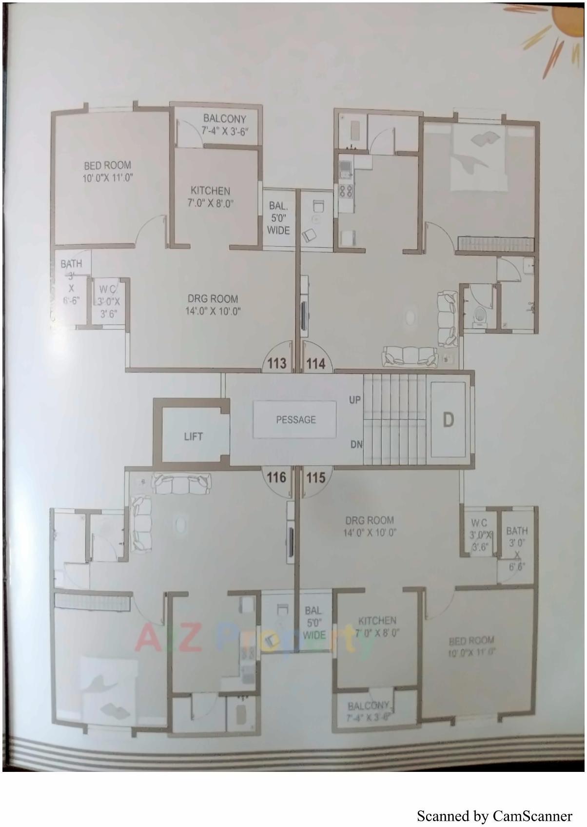 Layout of real estate project Aditya Residency located at Vadsar, Vadodara, Gujarat