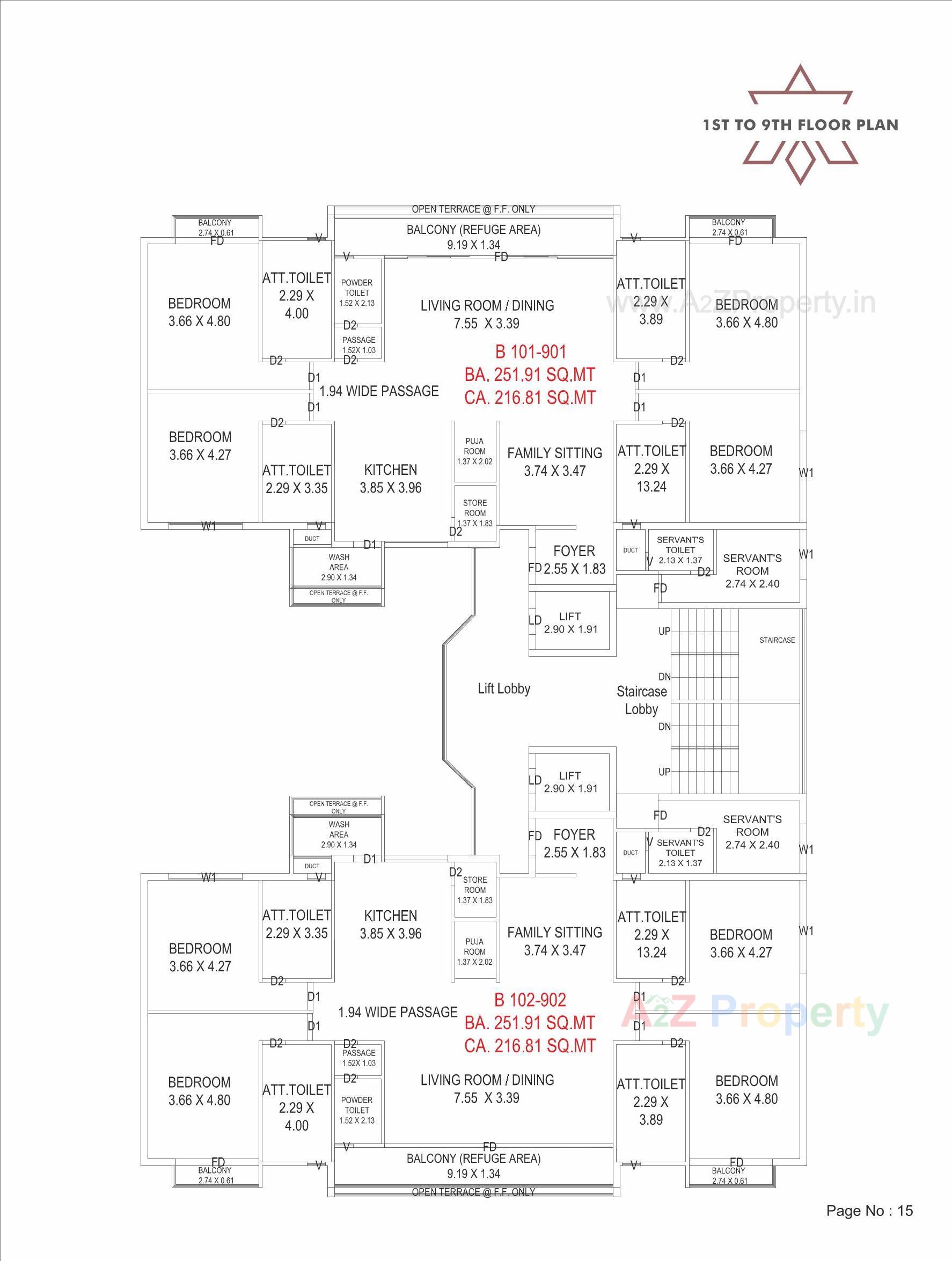 Layout of real estate project Affinity Tranquil located at Gotri, Vadodara, Gujarat