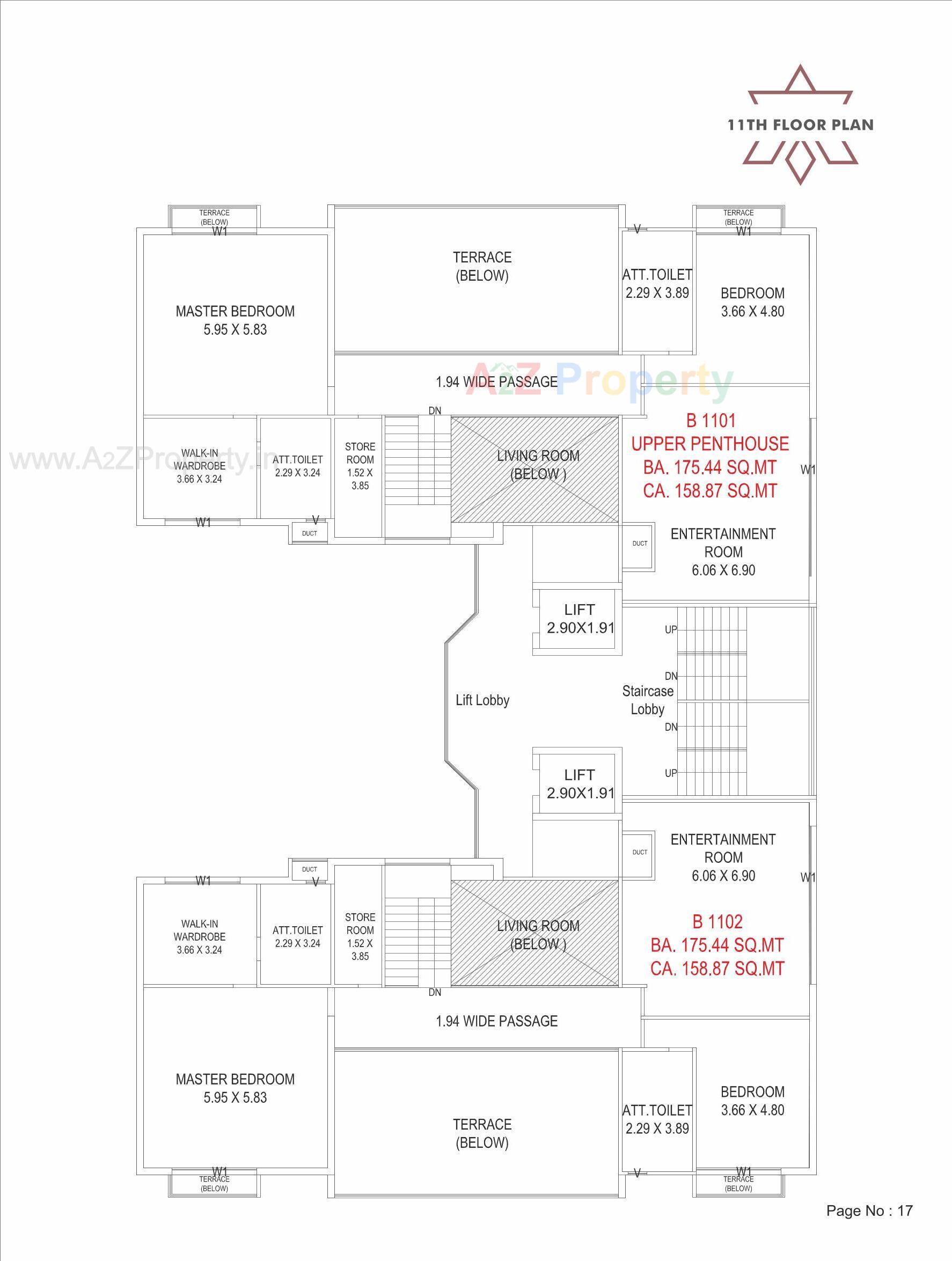 Layout of real estate project Affinity Tranquil located at Gotri, Vadodara, Gujarat