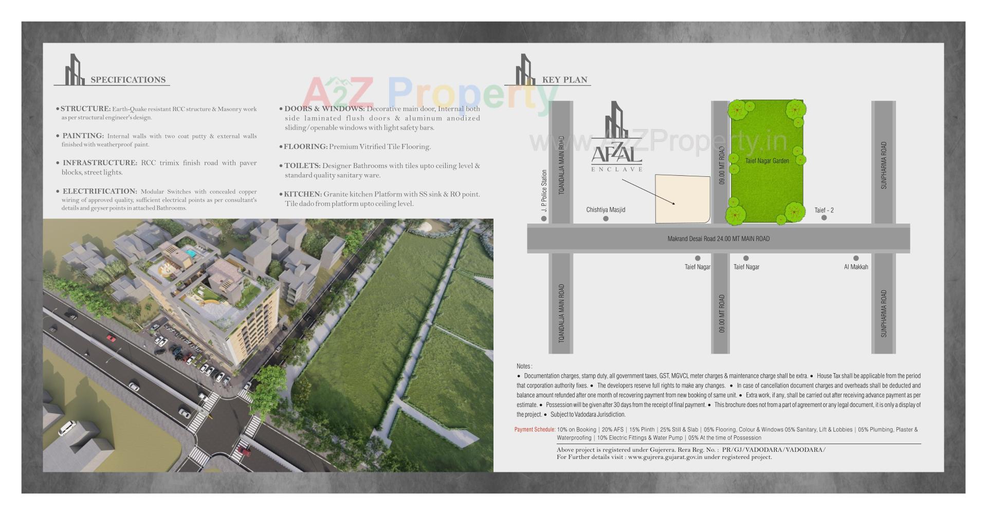  of real estate project Afzal Enclave located at Tandalja, Vadodara, Gujarat