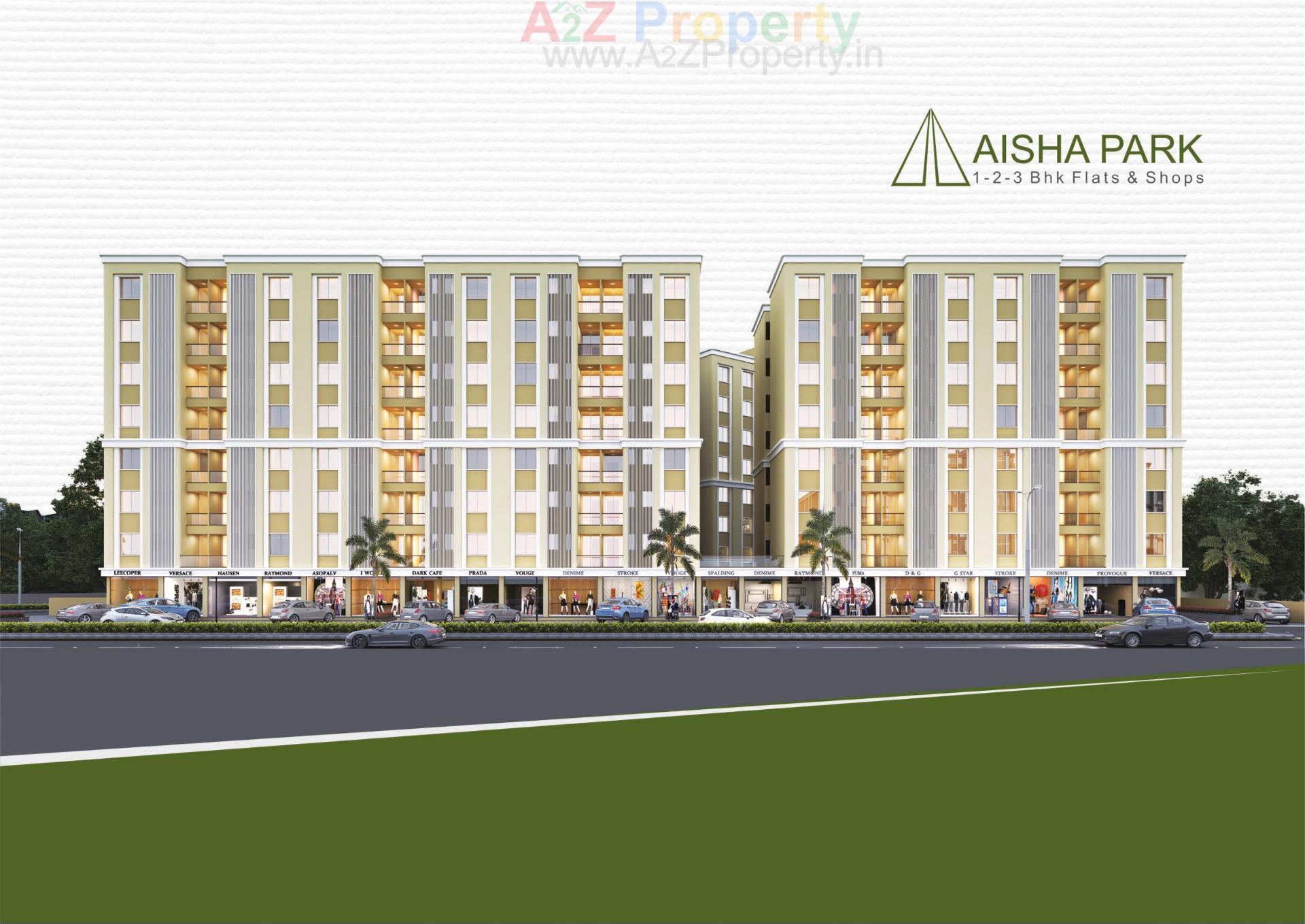 3D Elevation of real estate project Aisha Park located at Gorwa, Vadodara, Gujarat