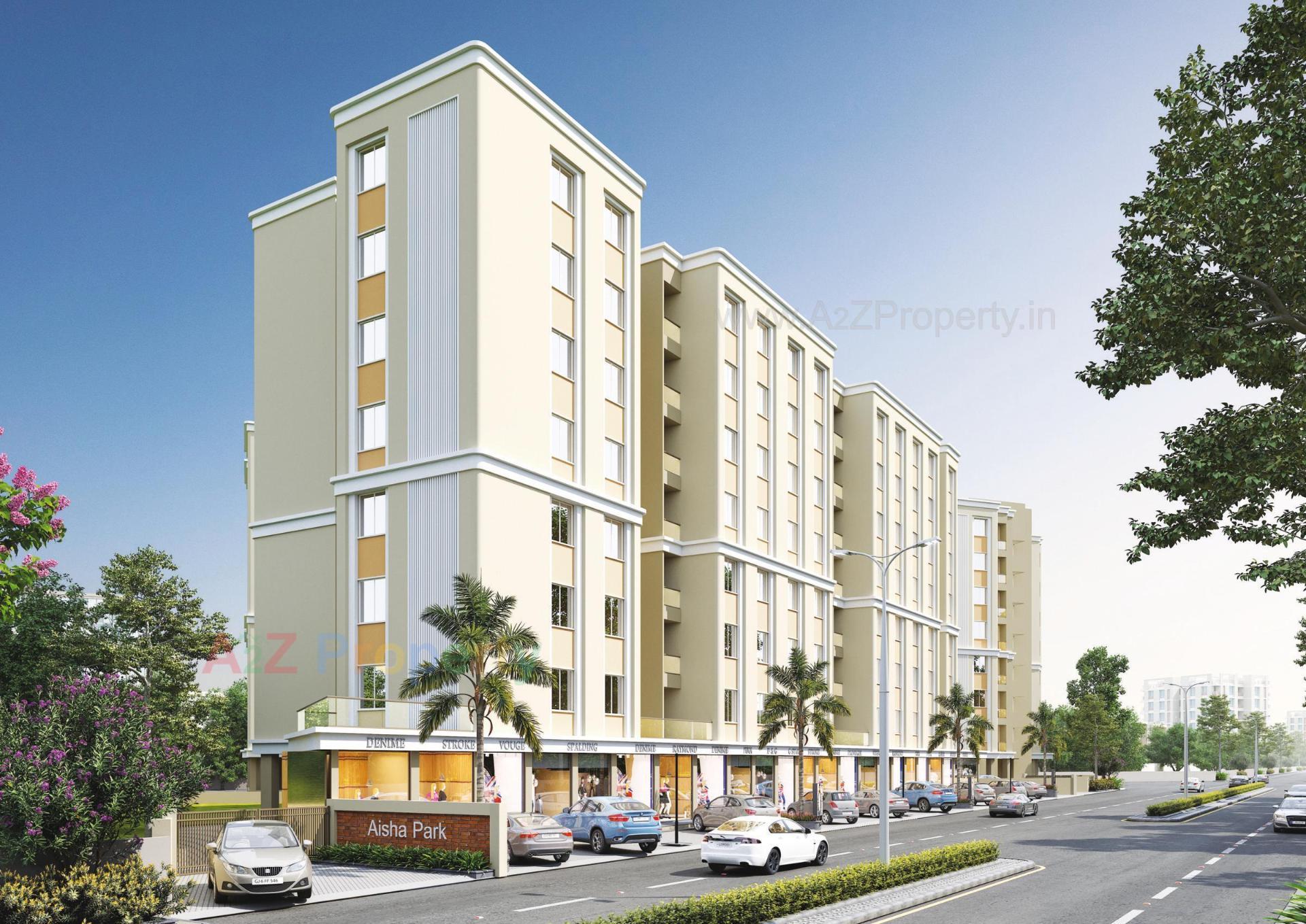 3D Elevation of real estate project Aisha Park located at Gorwa, Vadodara, Gujarat