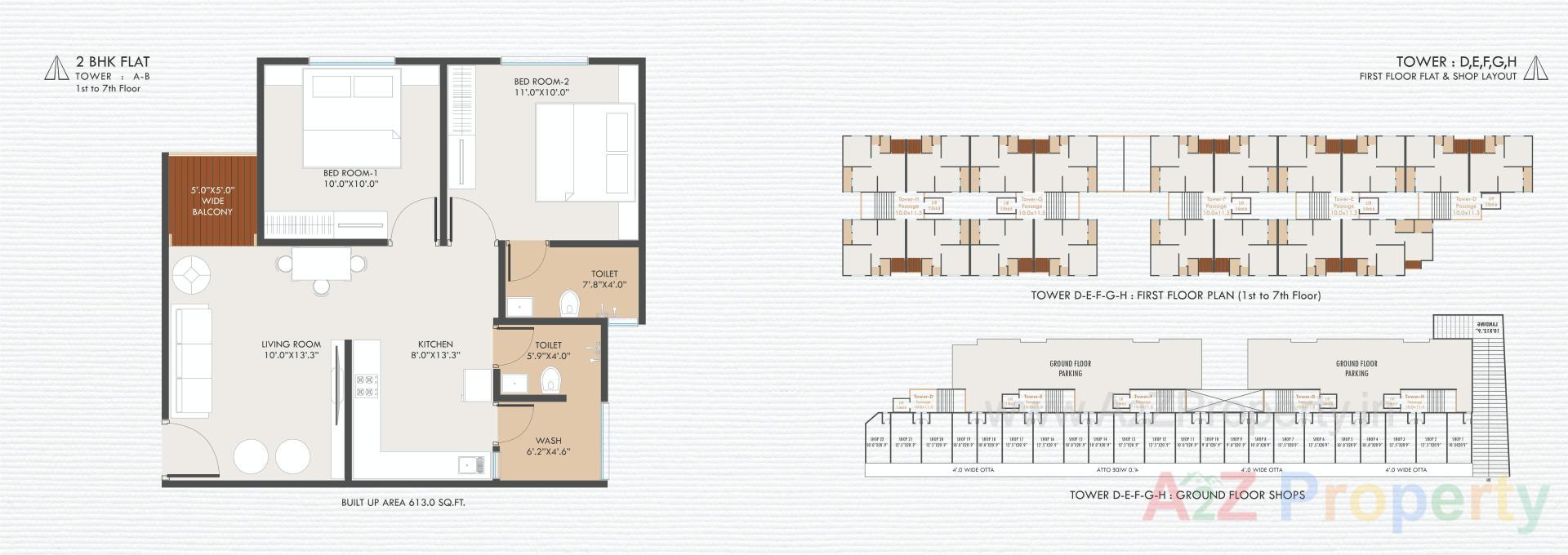 Layout of real estate project Aisha Park located at Gorwa, Vadodara, Gujarat