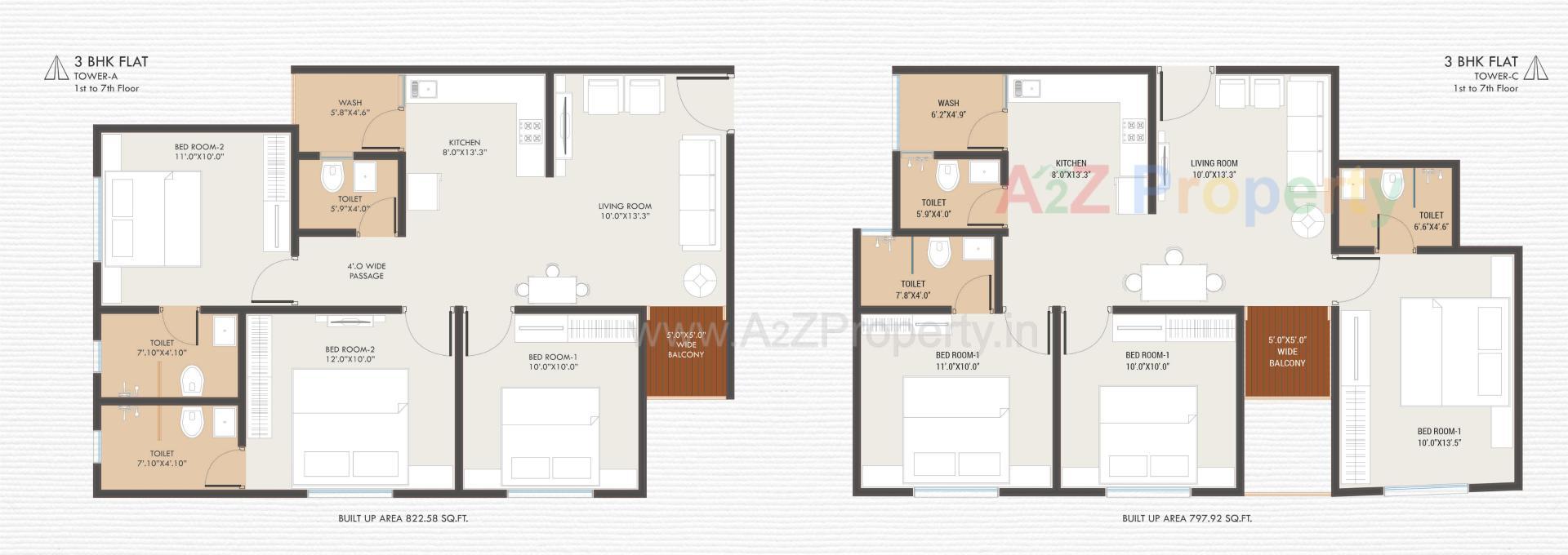 Layout of real estate project Aisha Park located at Gorwa, Vadodara, Gujarat