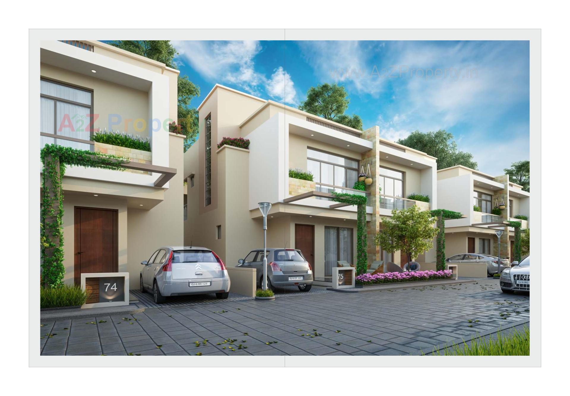 3D Elevation of real estate project Akshar Aangan located at Kelanpur, Vadodara, Gujarat