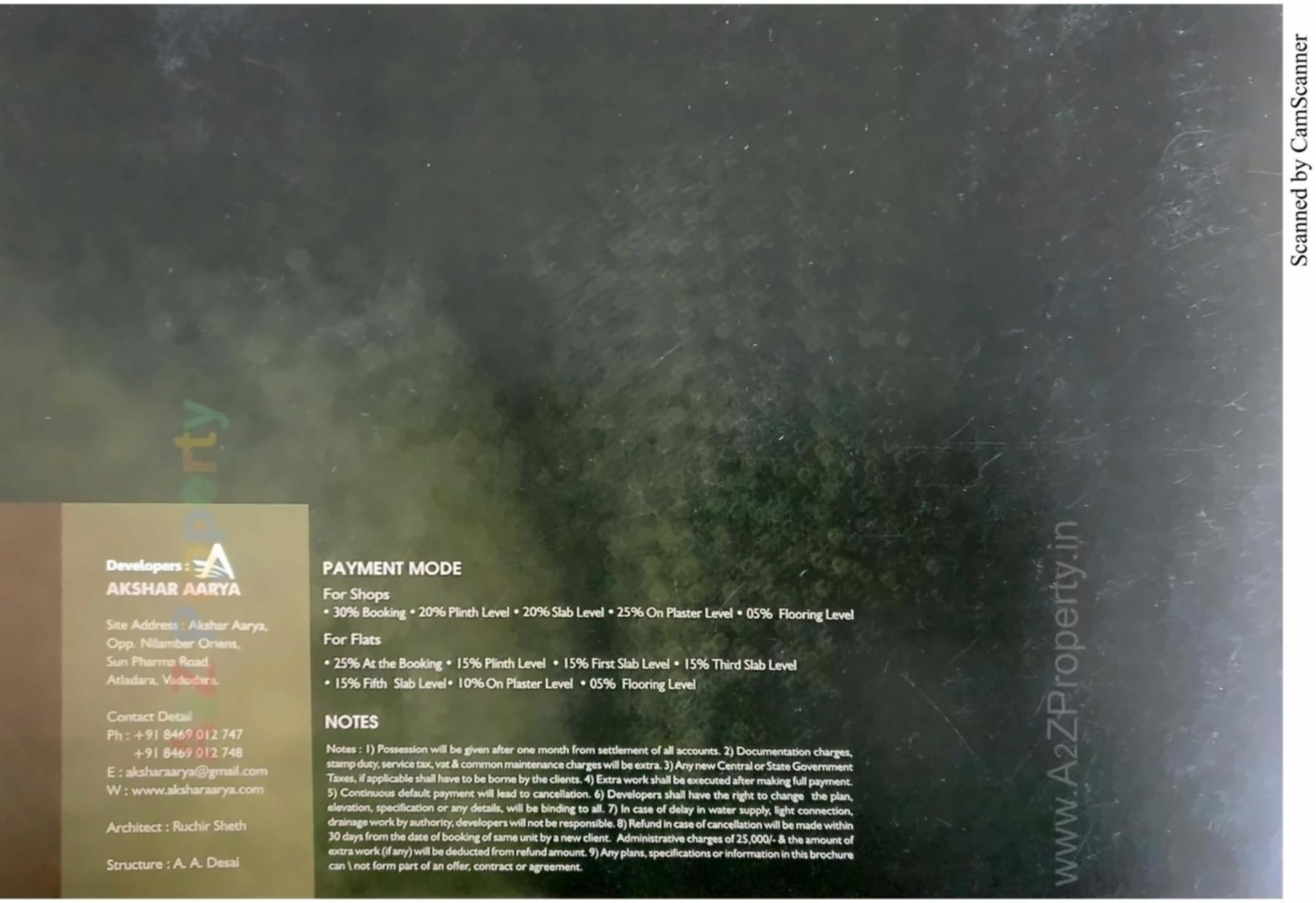  of real estate project Akshar Aarya located at Tandalaja, Vadodara, Gujarat