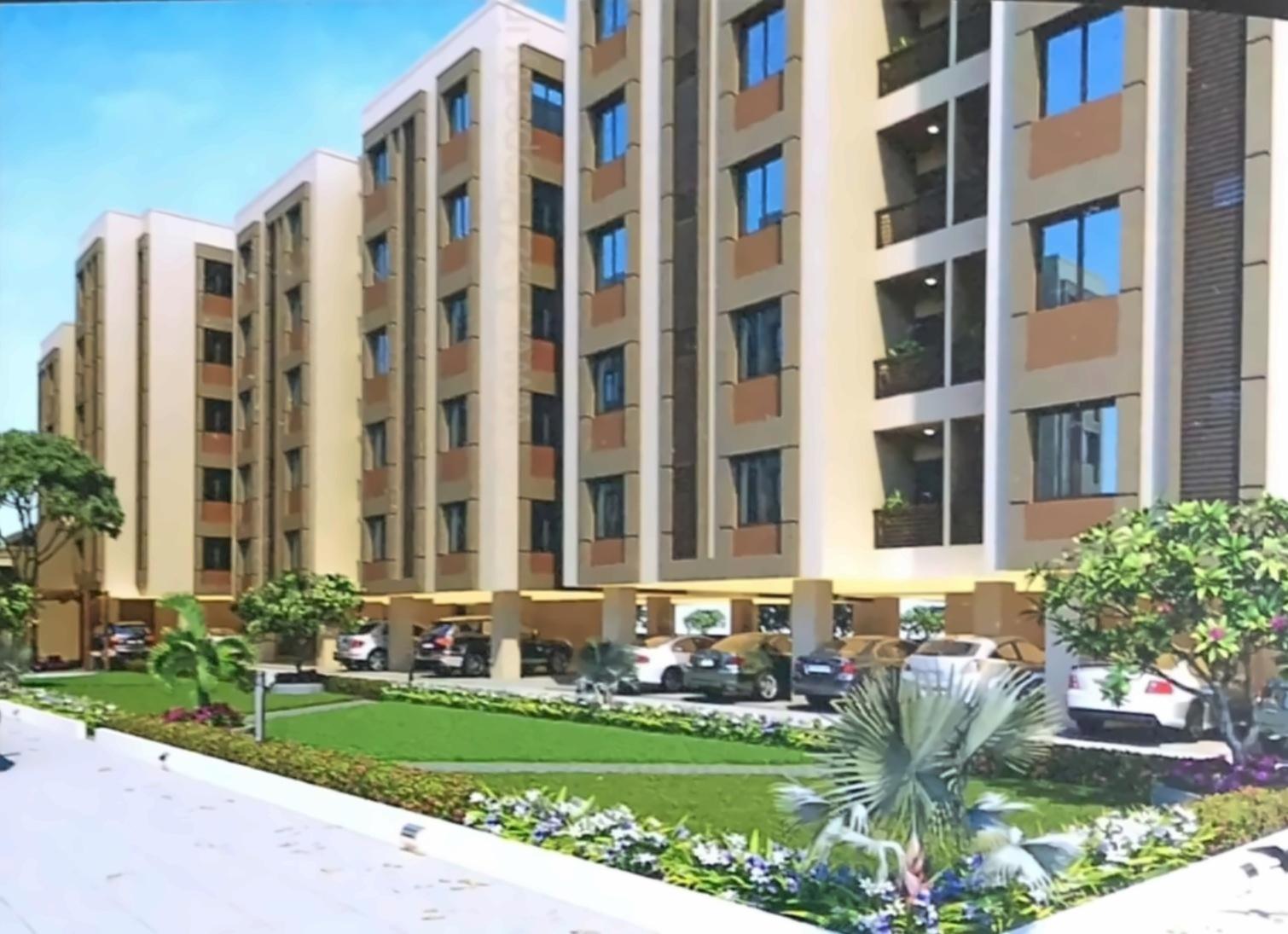 3D Elevation of real estate project Akshar Aarya located at Tandalaja, Vadodara, Gujarat