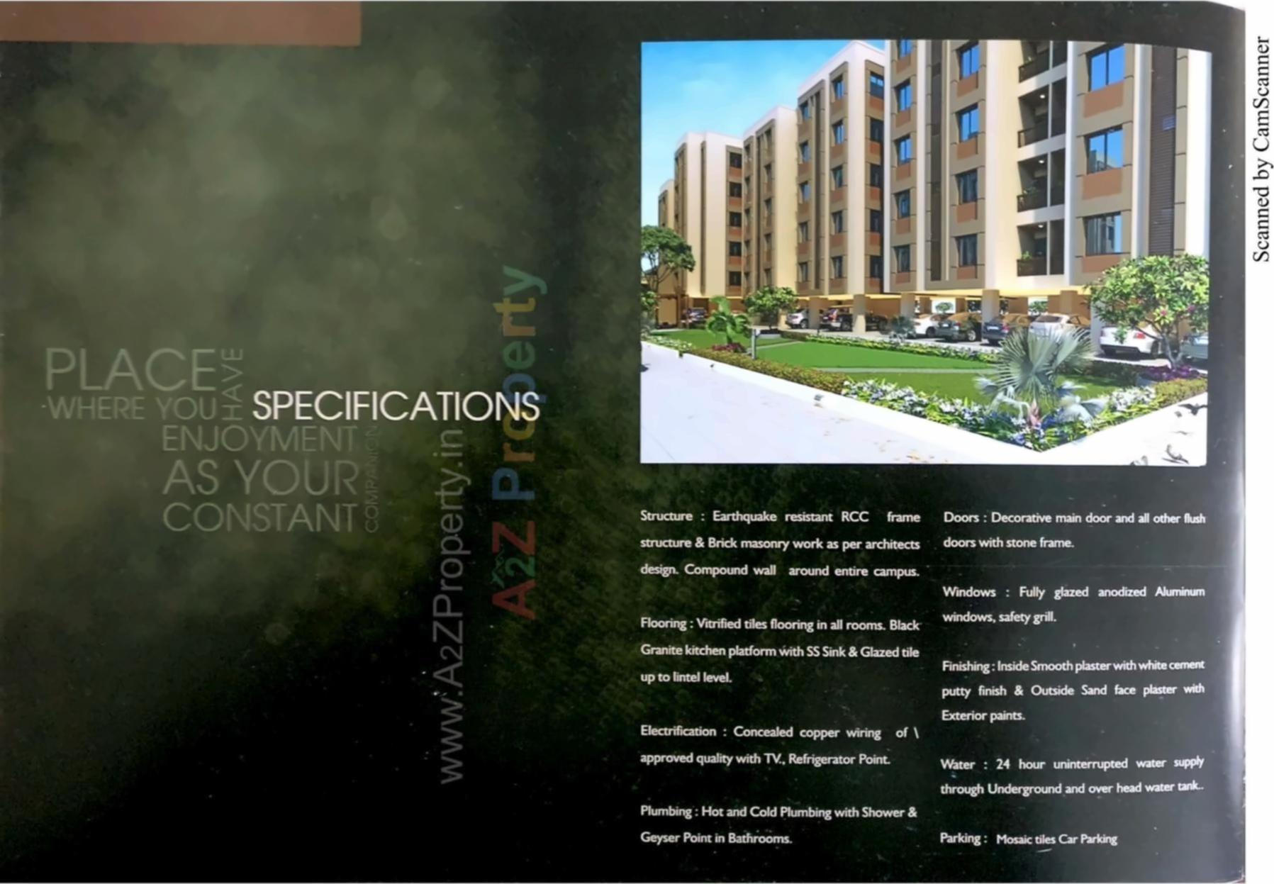3D Elevation of real estate project Akshar Aarya located at Tandalaja, Vadodara, Gujarat