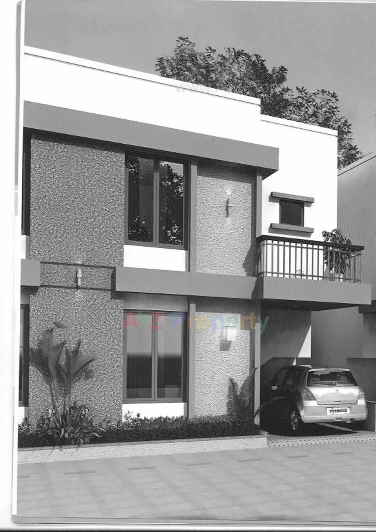 3D Elevation of real estate project Akshar City located at Kelanpur, Vadodara, Gujarat