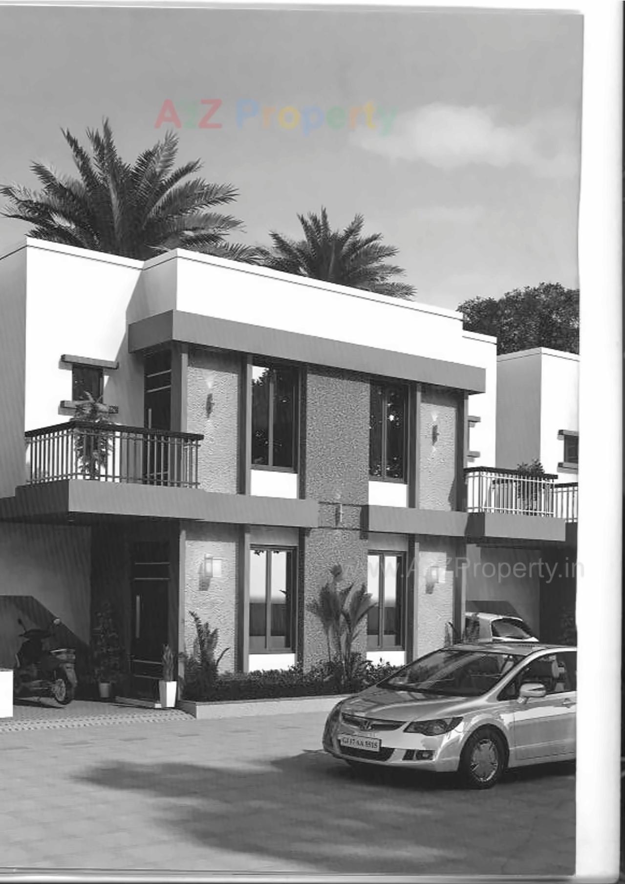 3D Elevation of real estate project Akshar City located at Kelanpur, Vadodara, Gujarat