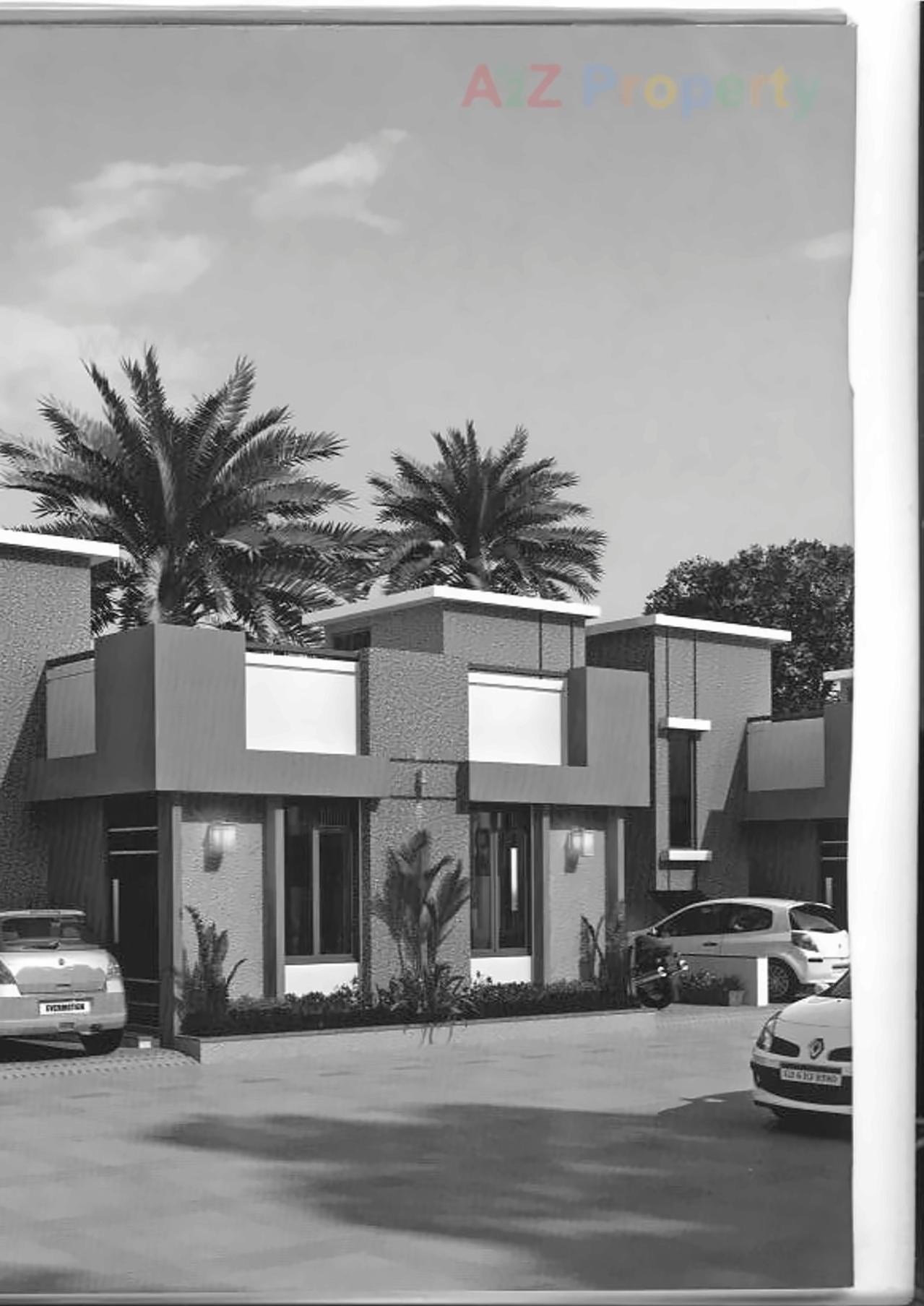 3D Elevation of real estate project Akshar City located at Kelanpur, Vadodara, Gujarat