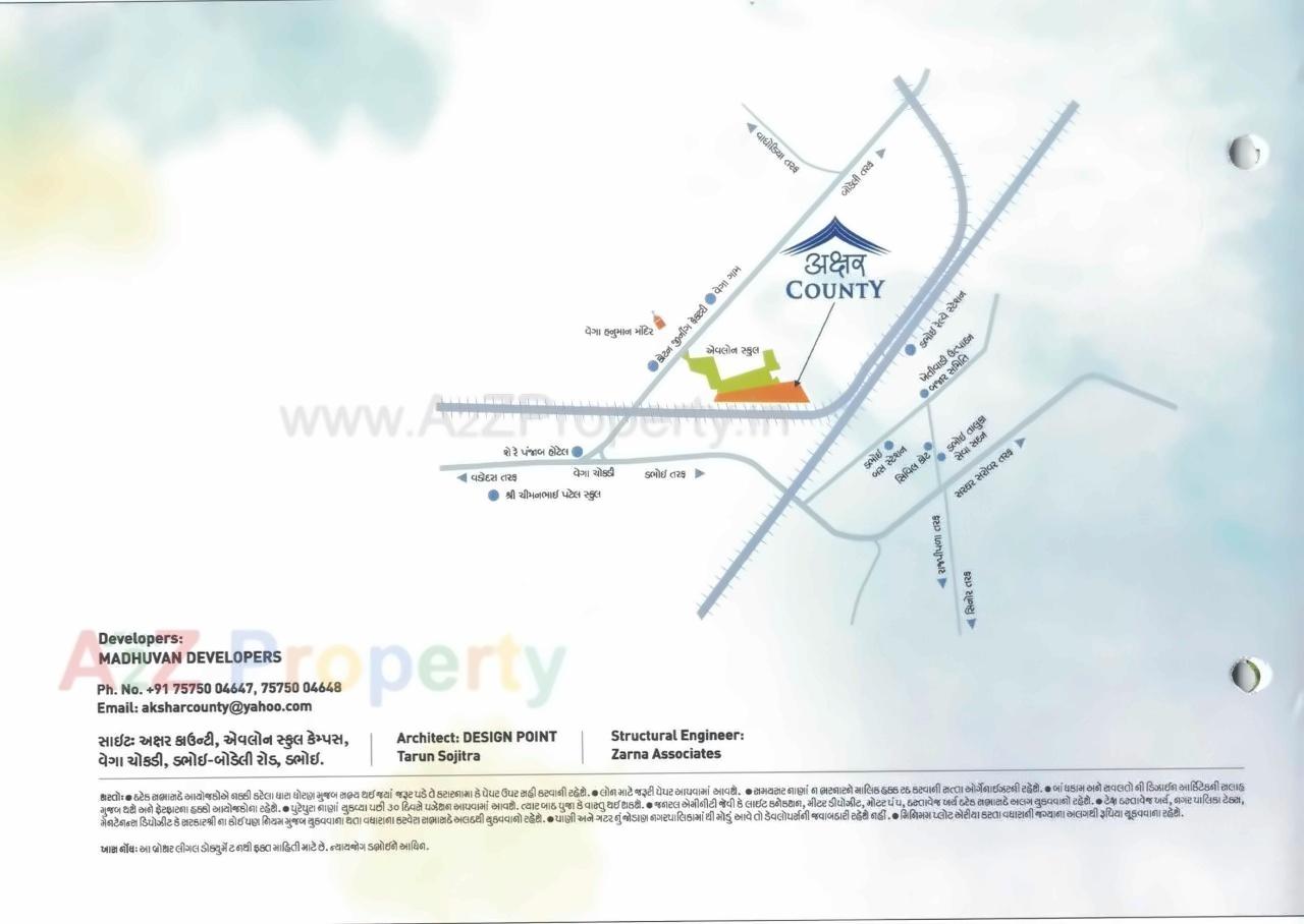  of real estate project Akshar County located at Dabhoi, Vadodara, Gujarat