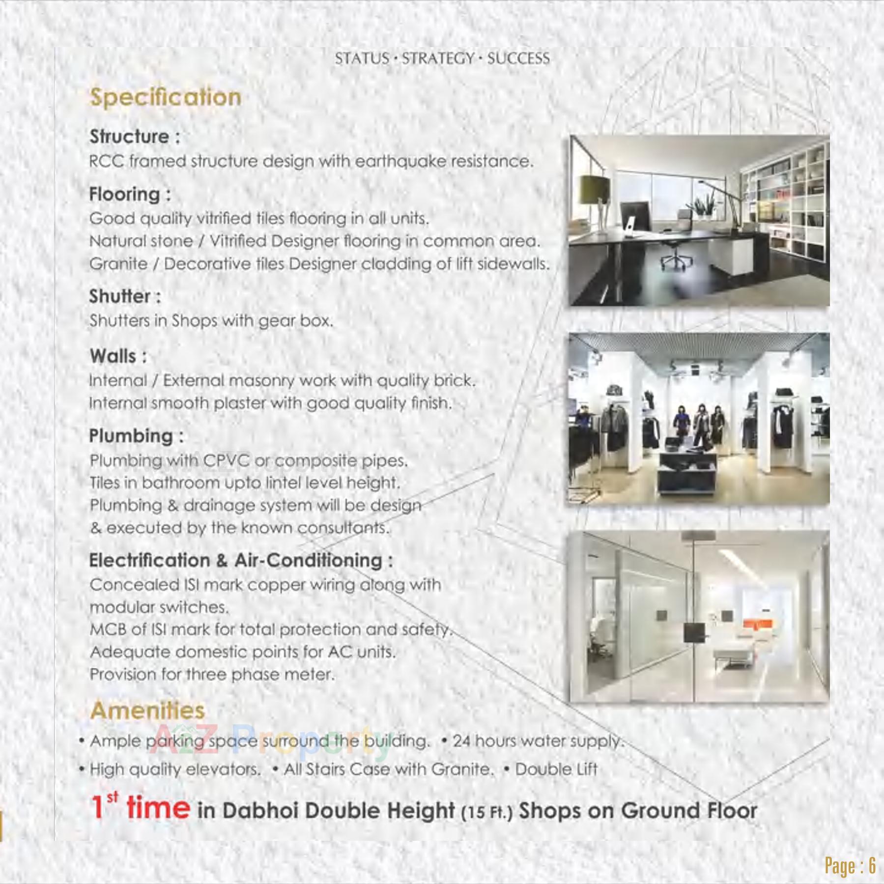  of real estate project Akshar Gold located at Dabhoi, Vadodara, Gujarat