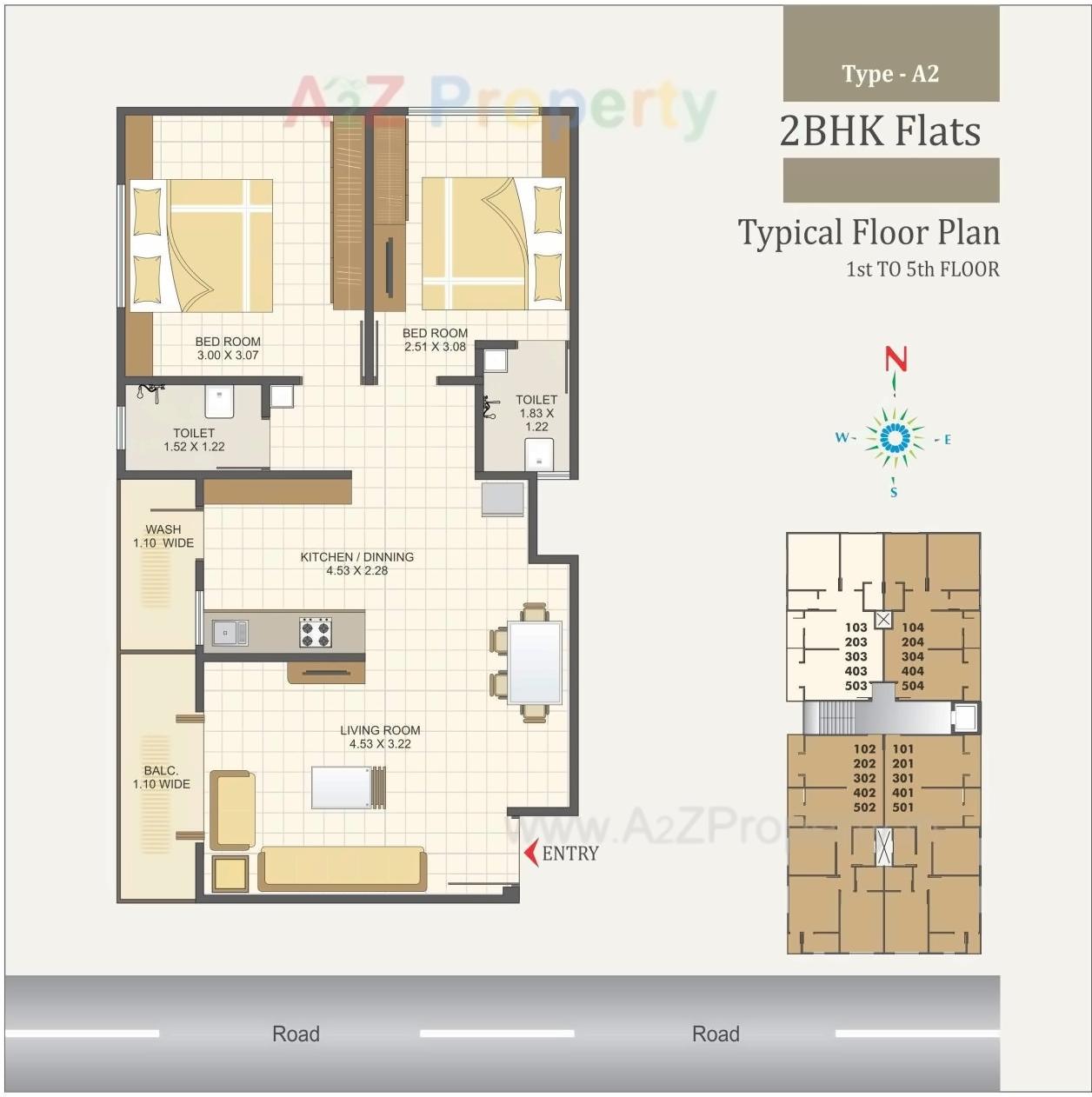 Layout of real estate project Akshar Green located at Vadodara, Vadodara, Gujarat