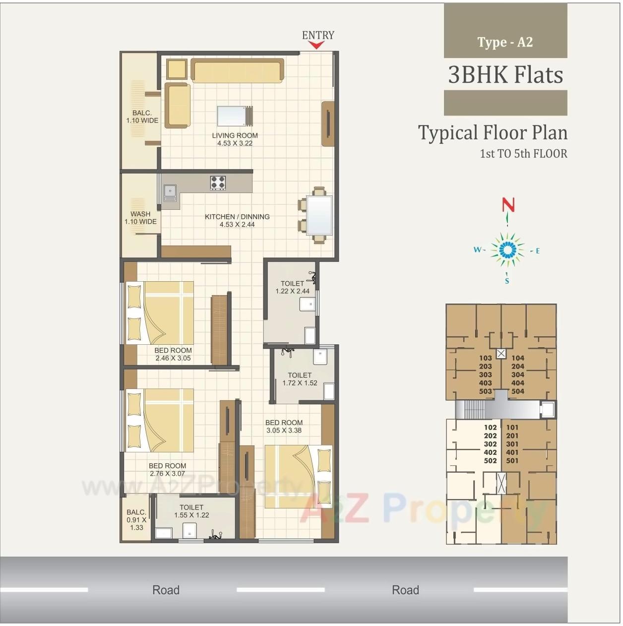 Layout of real estate project Akshar Green located at Vadodara, Vadodara, Gujarat
