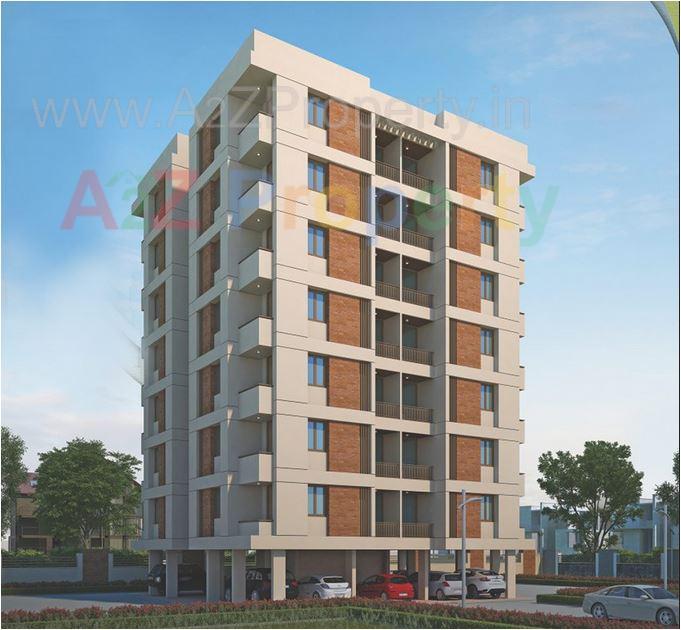 3D Elevation of real estate project Akshar Green located at Atladra, Vadodara, Gujarat