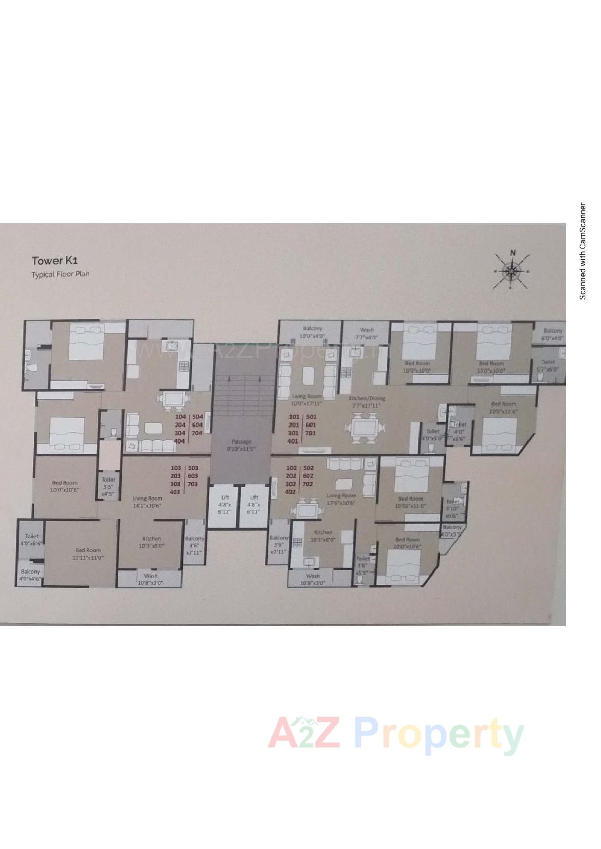 Layout of real estate project Akshar Heights Ii located at Padra, Vadodara, Gujarat