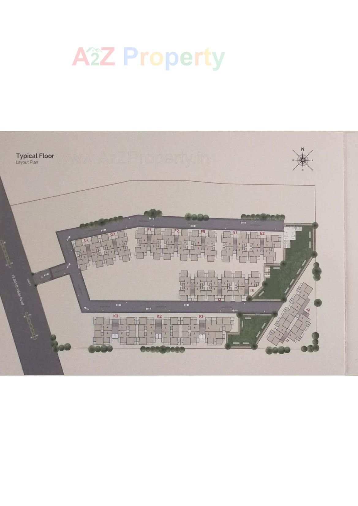 Layout of real estate project Akshar Heights Ii located at Padra, Vadodara, Gujarat