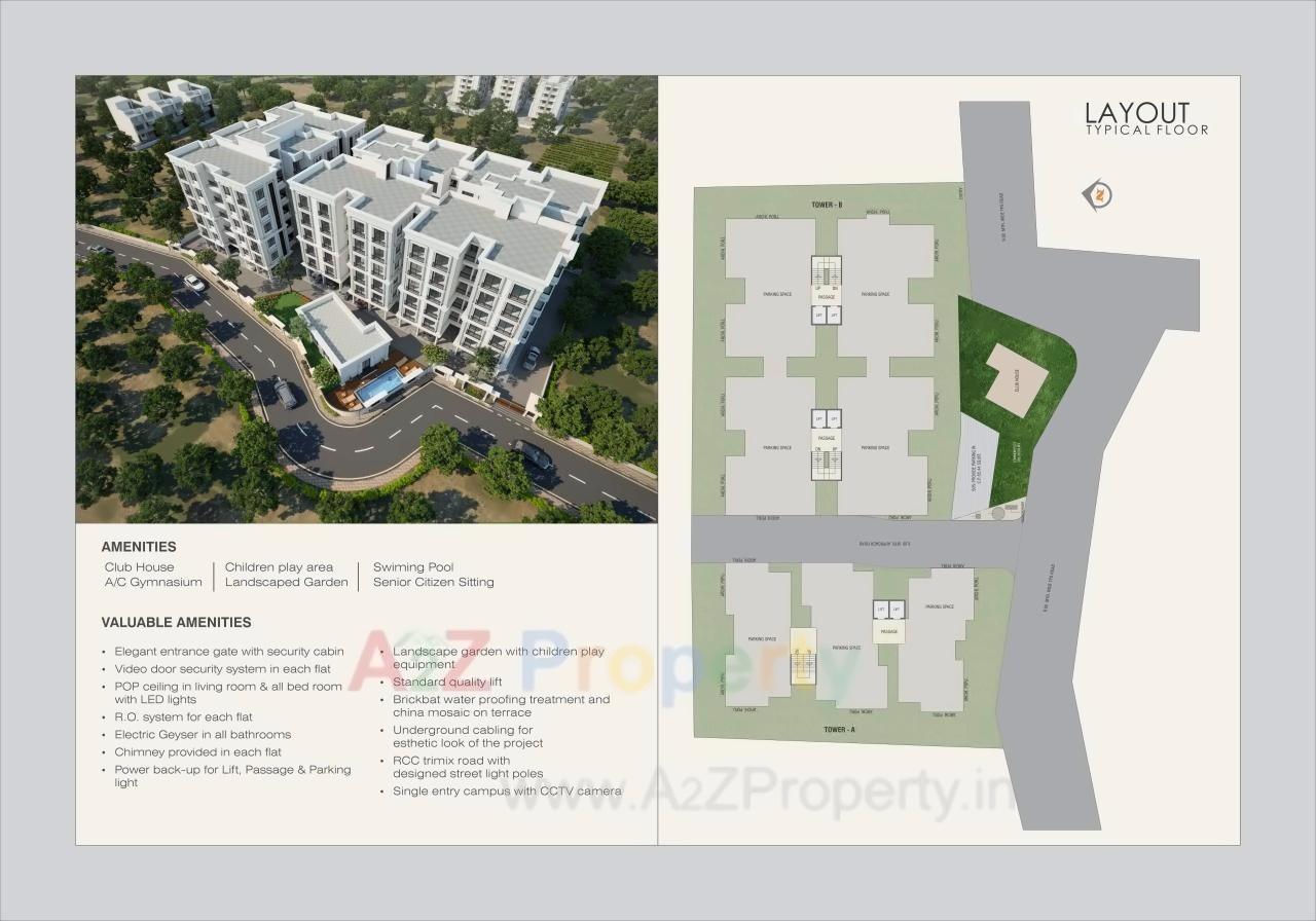 Layout of real estate project Akshar Heritage located at Harni, Vadodara, Gujarat