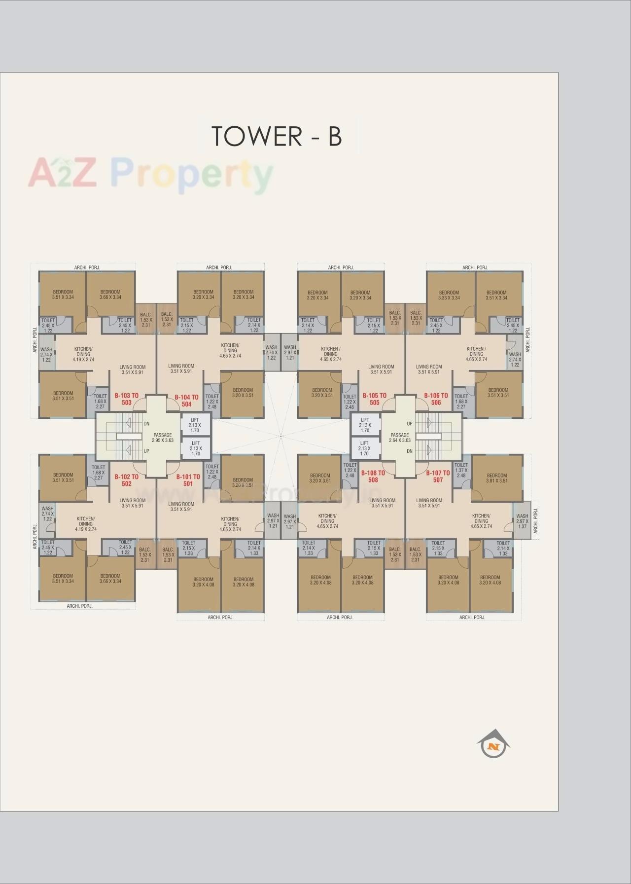 Layout of real estate project Akshar Heritage located at Harni, Vadodara, Gujarat