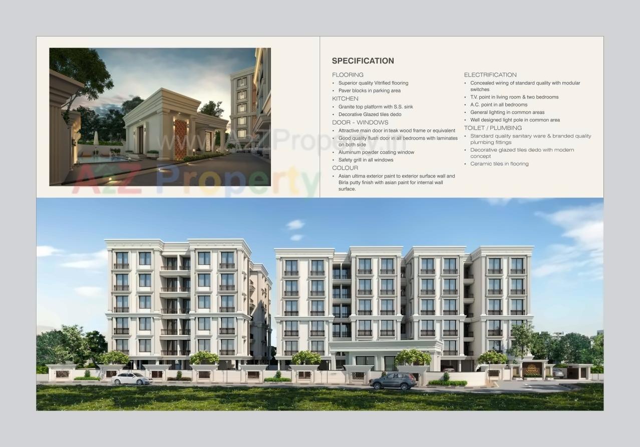 3D Elevation of real estate project Akshar Heritage located at Harni, Vadodara, Gujarat