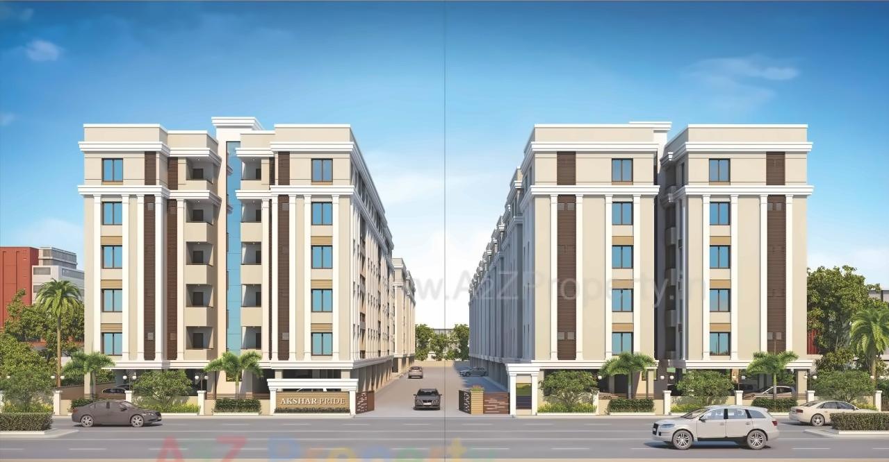 3D Elevation of real estate project Akshar Pride located at Kalali, Vadodara, Gujarat