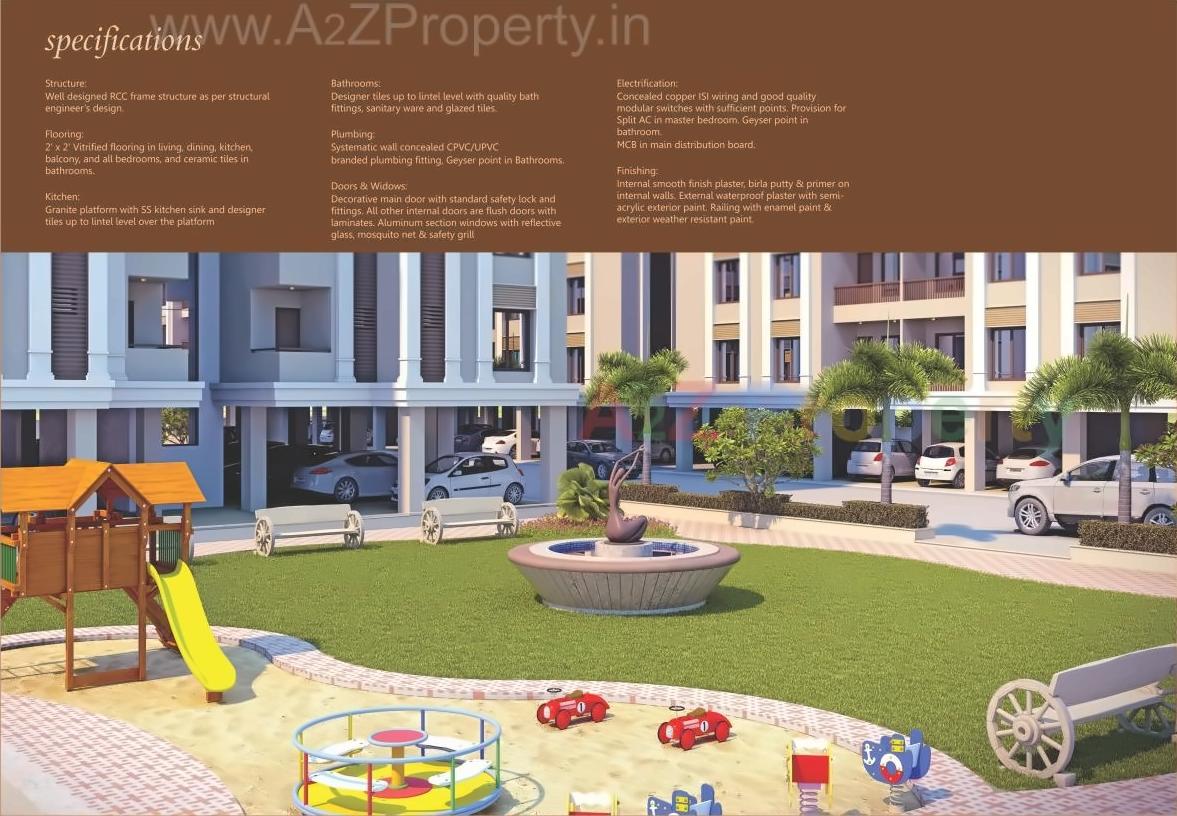 3D Elevation of real estate project Akshar Pride located at Kalali, Vadodara, Gujarat
