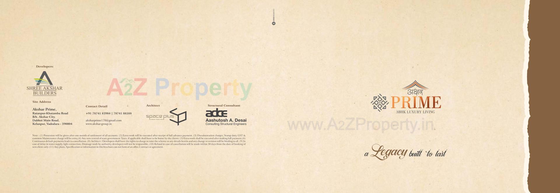  of real estate project Akshar Prime located at Kelanpur, Vadodara, Gujarat