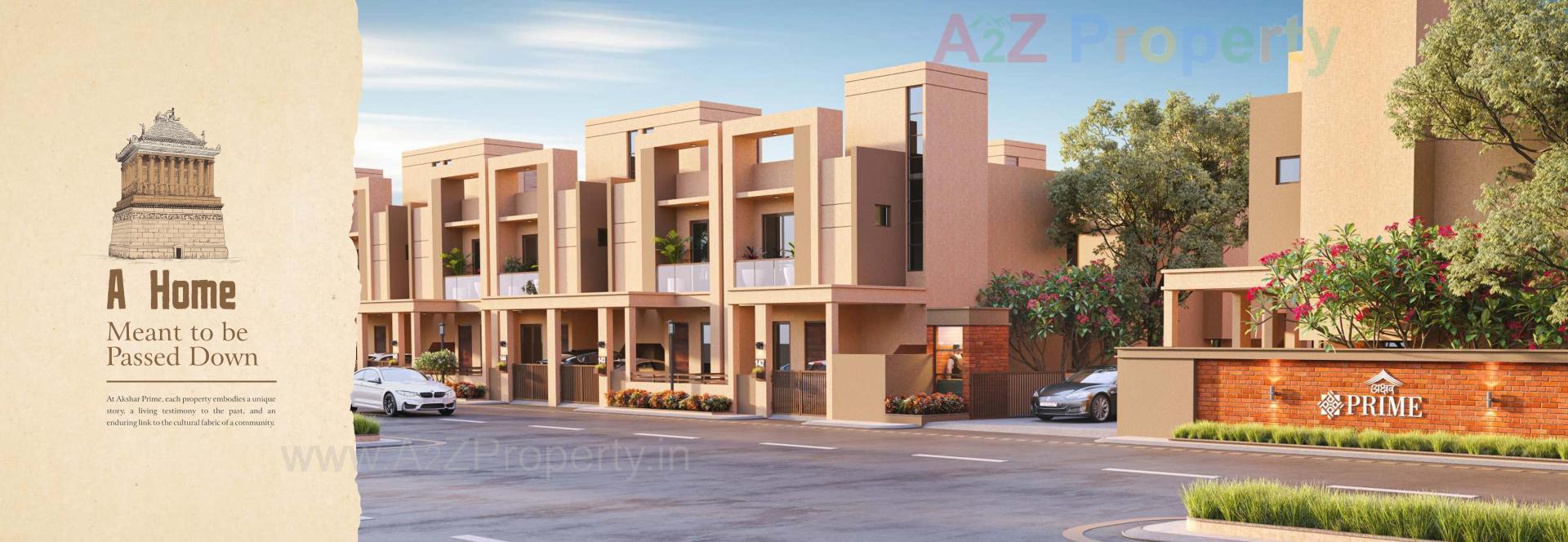 3D Elevation of real estate project Akshar Prime located at Kelanpur, Vadodara, Gujarat