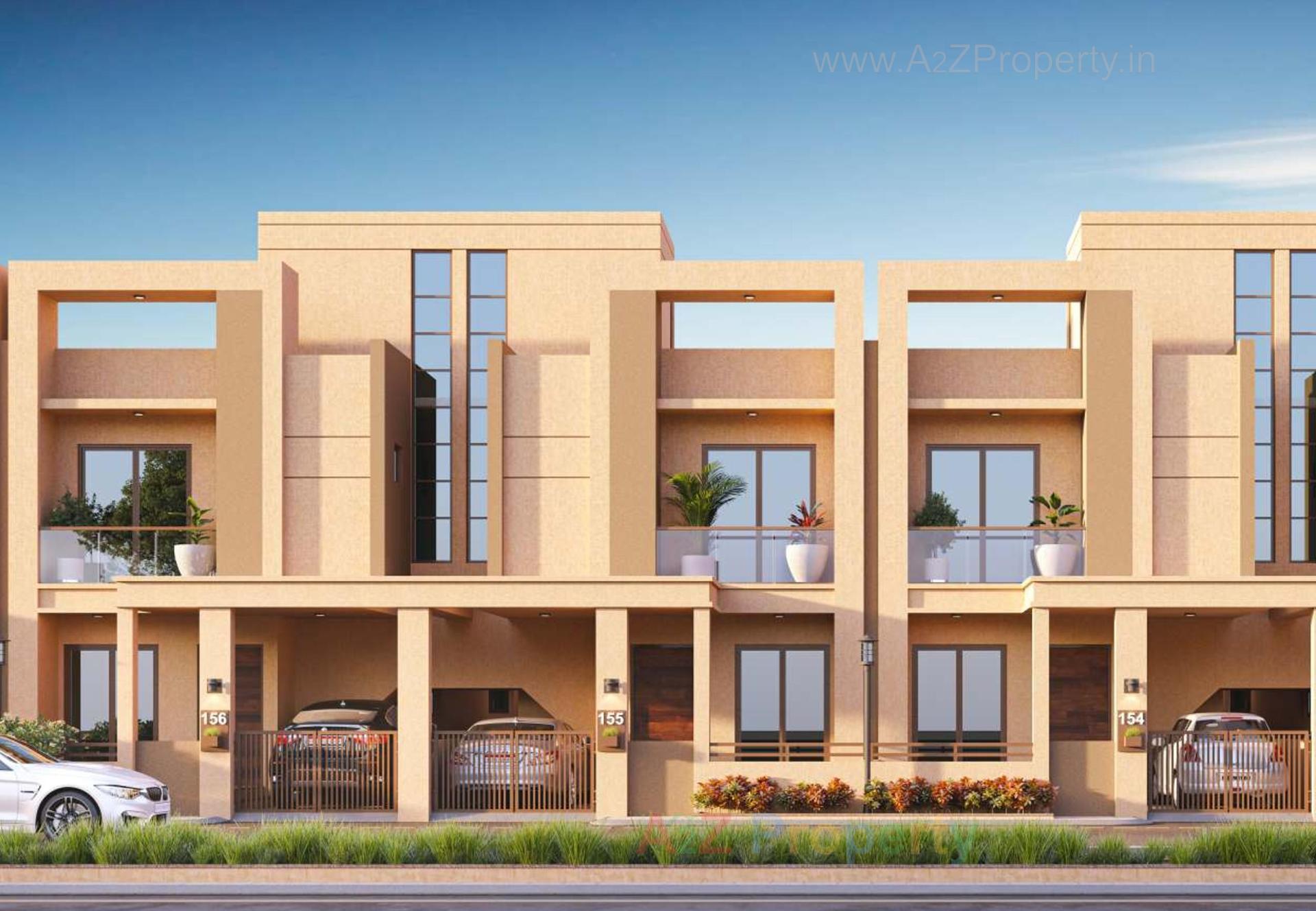 3D Elevation of real estate project Akshar Prime located at Kelanpur, Vadodara, Gujarat